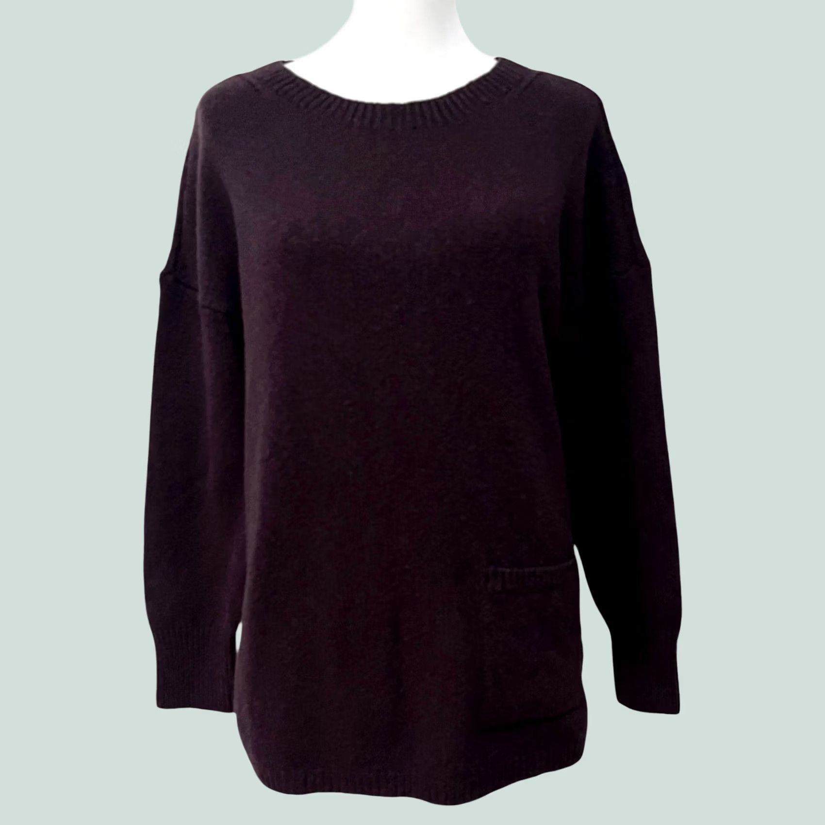 J. Jill J.Jill Tunic Sweater Purple Cotton Blend One Pocket Women’s Petite M Pullover Long Sleeve Casual Business Size M / US 6-8 / IT 42-44 - 1 Thumbnail