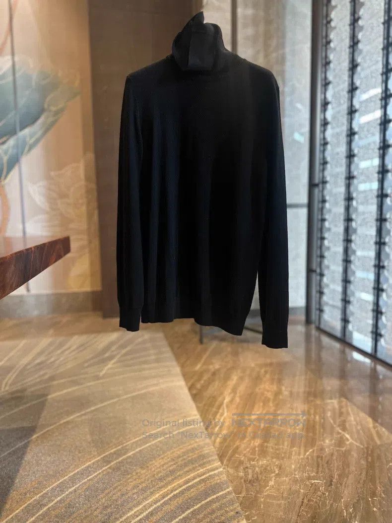 Loro Piana Loro Piana High-neck black cashmere sweater Size US S / EU 44-46 / 1 - 1 Thumbnail