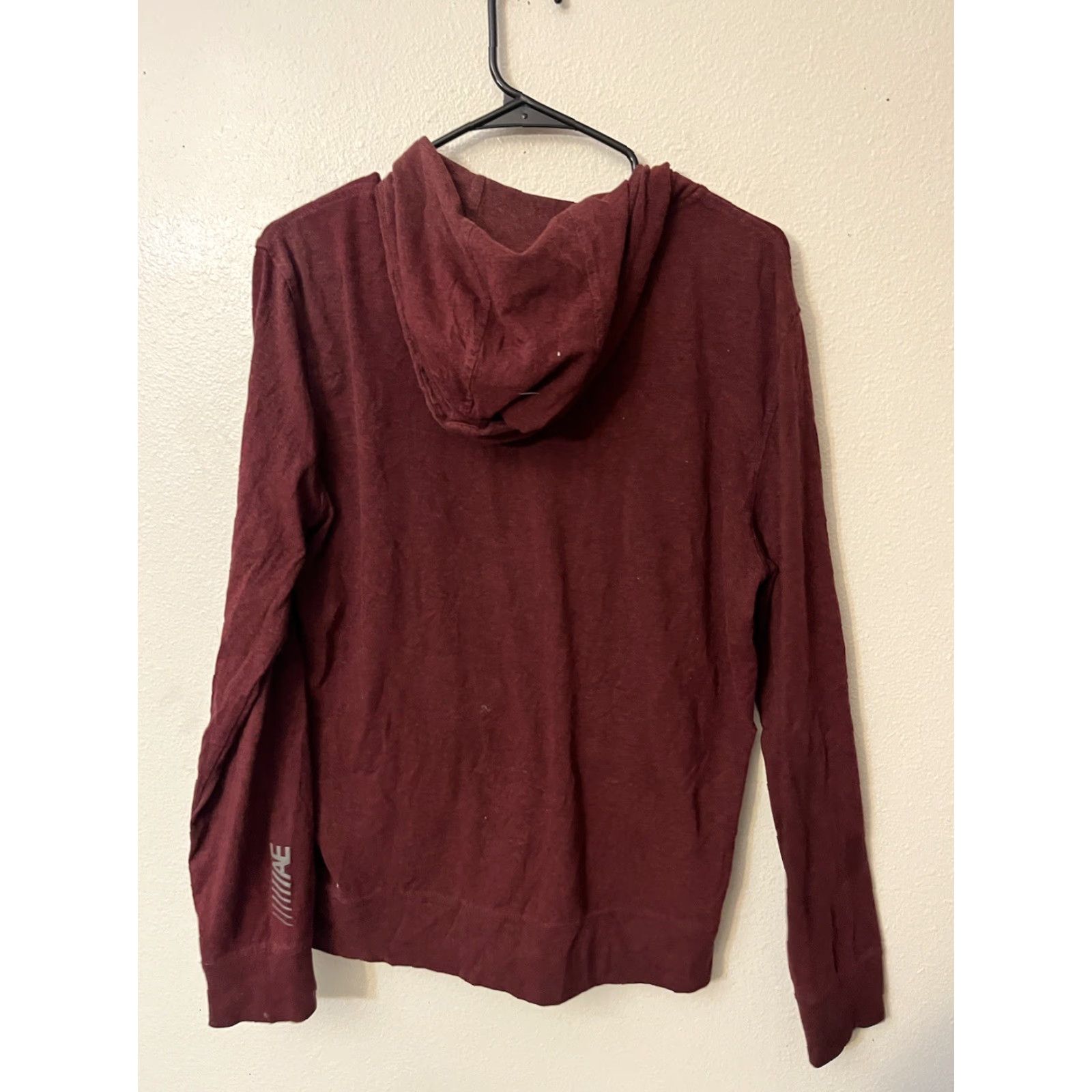 American Eagle Outfitters American Eagle Hoodie Mens Medium AE Active Full Zip Maroon Red Size US M / EU 48-50 / 2 - 3 Thumbnail