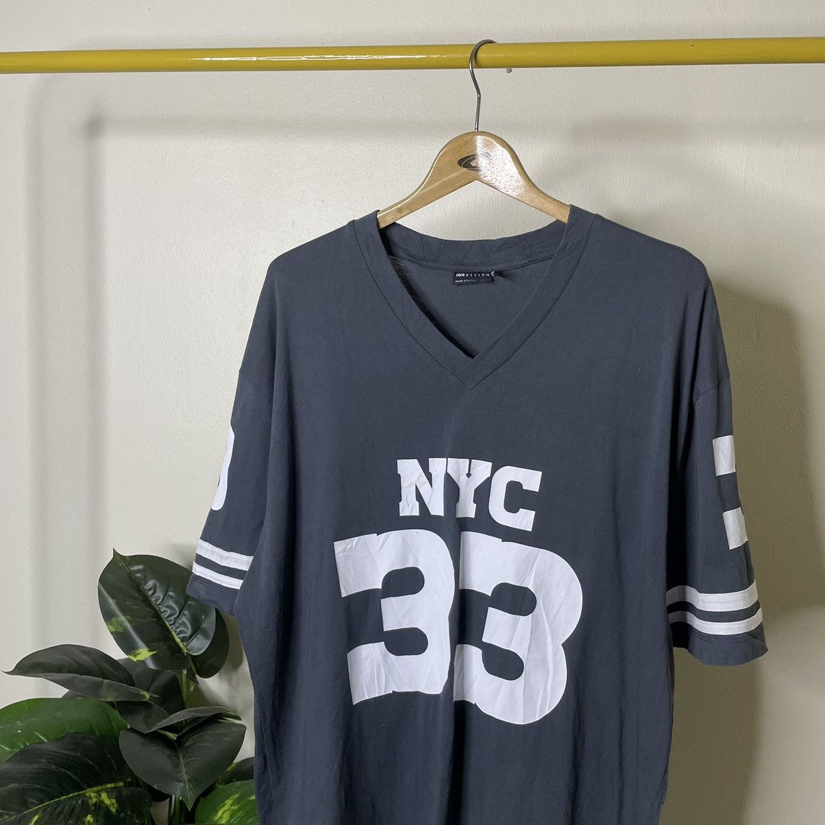 Asos Asos Design NYC 33 Streetwear T Shirt Size US XL / EU 56 / 4 - 2 Thumbnail