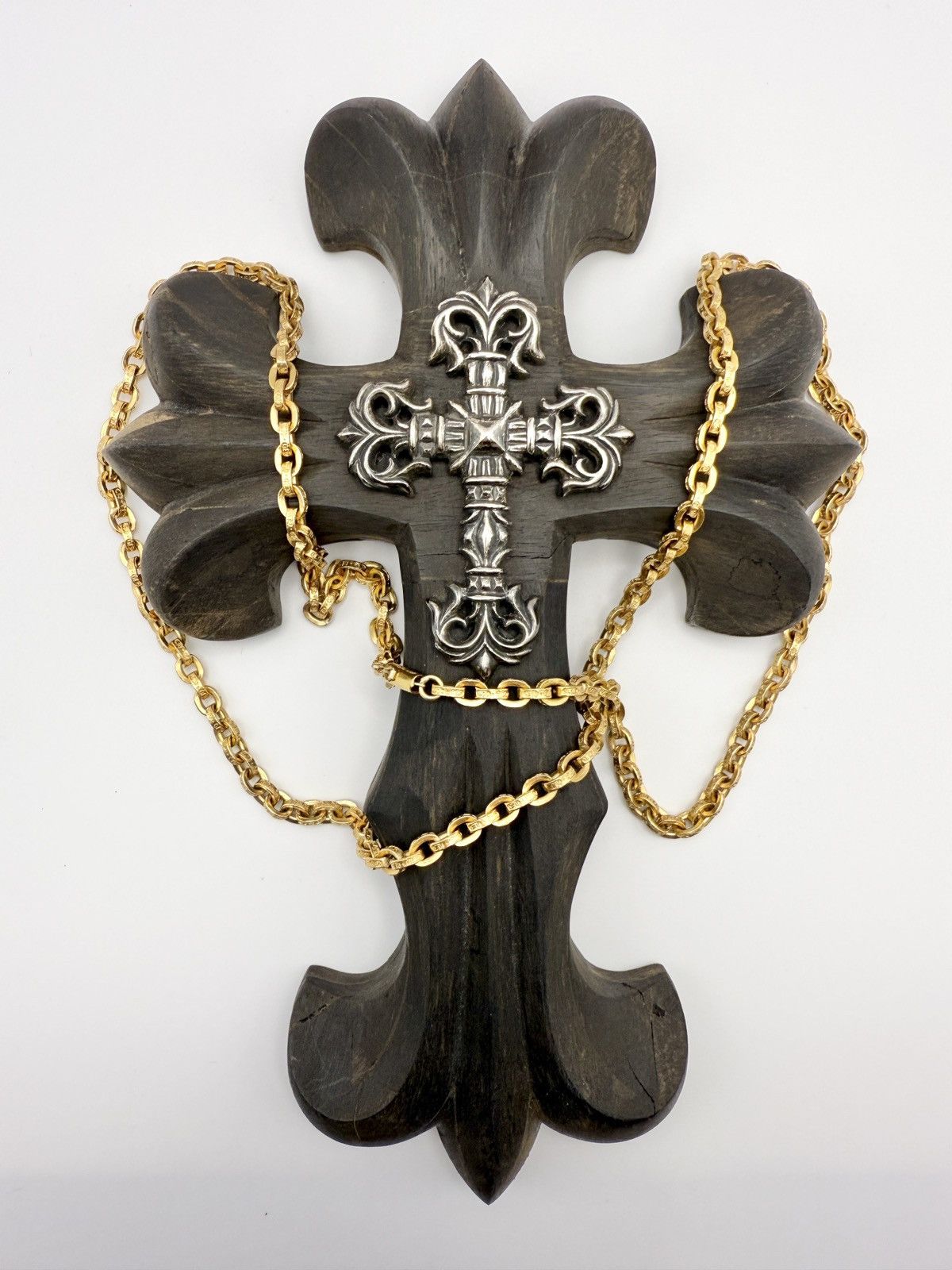Chrome Hearts Chrome Hearts 22k Gold Paper Chain Necklace 30 inch Size ONE SIZE - 1 Thumbnail
