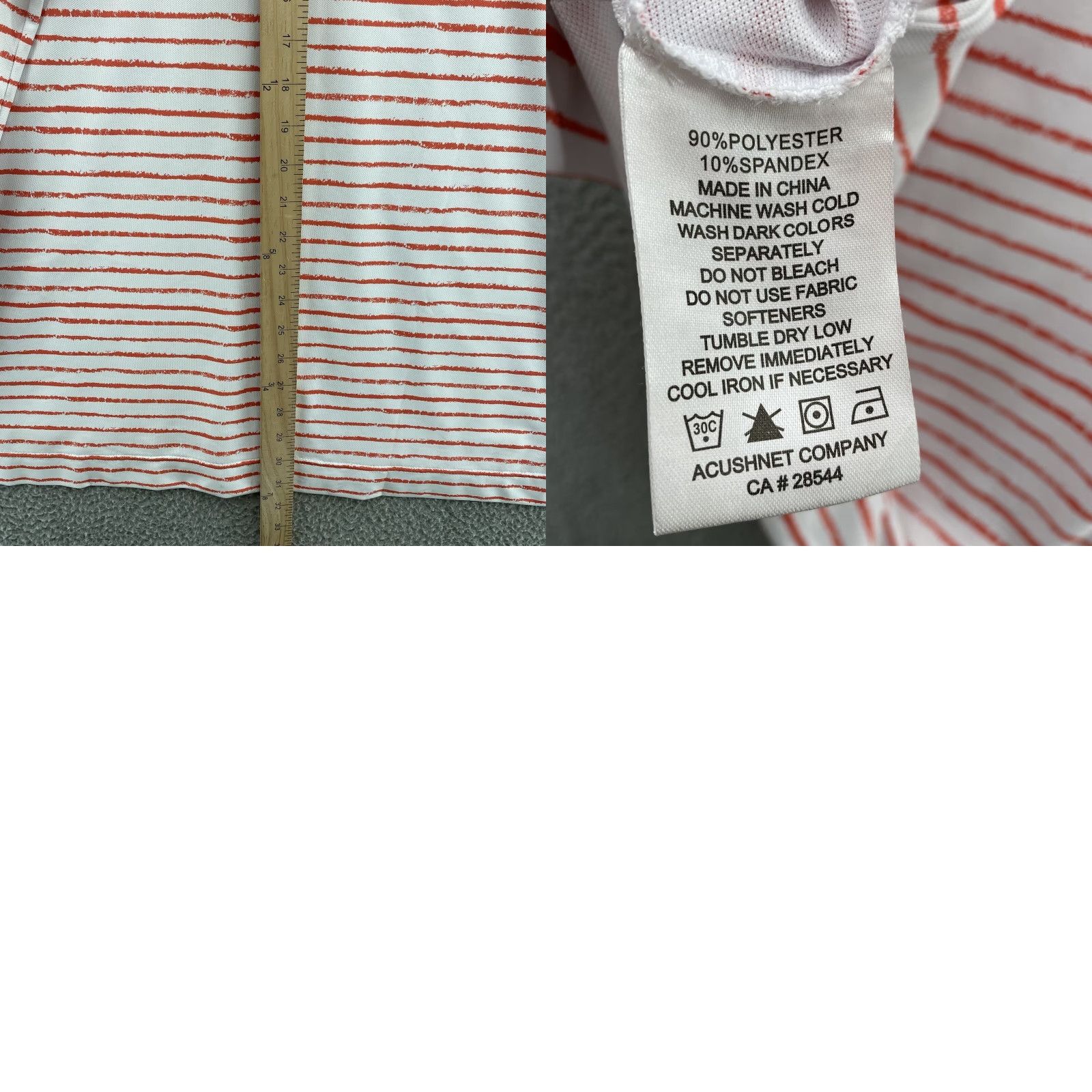 Footjoy Footjoy Polo Shirt Adult Large White Striped Athletic Fit Golf Casual Outdoor FJ Shirt Men's Polo Size US L / EU 52-54 / 3 - 8 Thumbnail