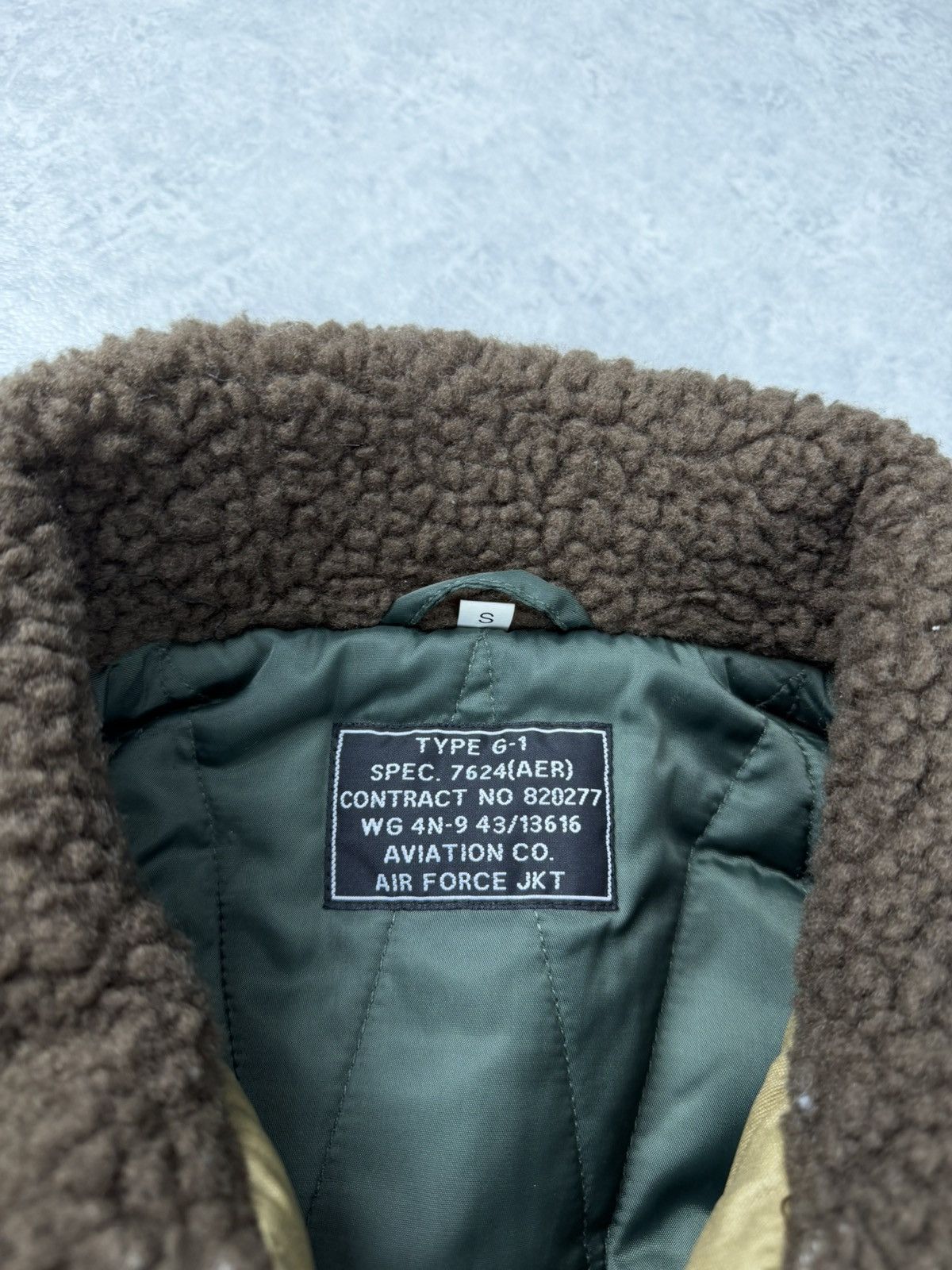 Vintage Vintage G-1 Flight Jacket Sherpa Military Size S Size US S / EU 44-46 / 1 - 7 Thumbnail