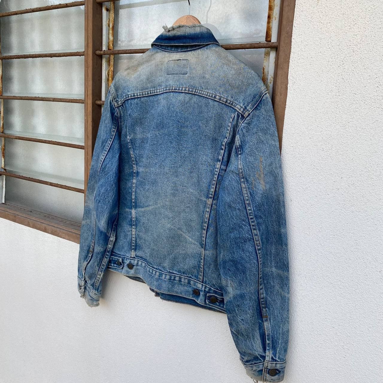 Levi's CRAZY PIECES LEVIS VINTAGE HONEYCOMBS FADED DISTRESSED DENIM Size US M / EU 48-50 / 2 - 10 Thumbnail
