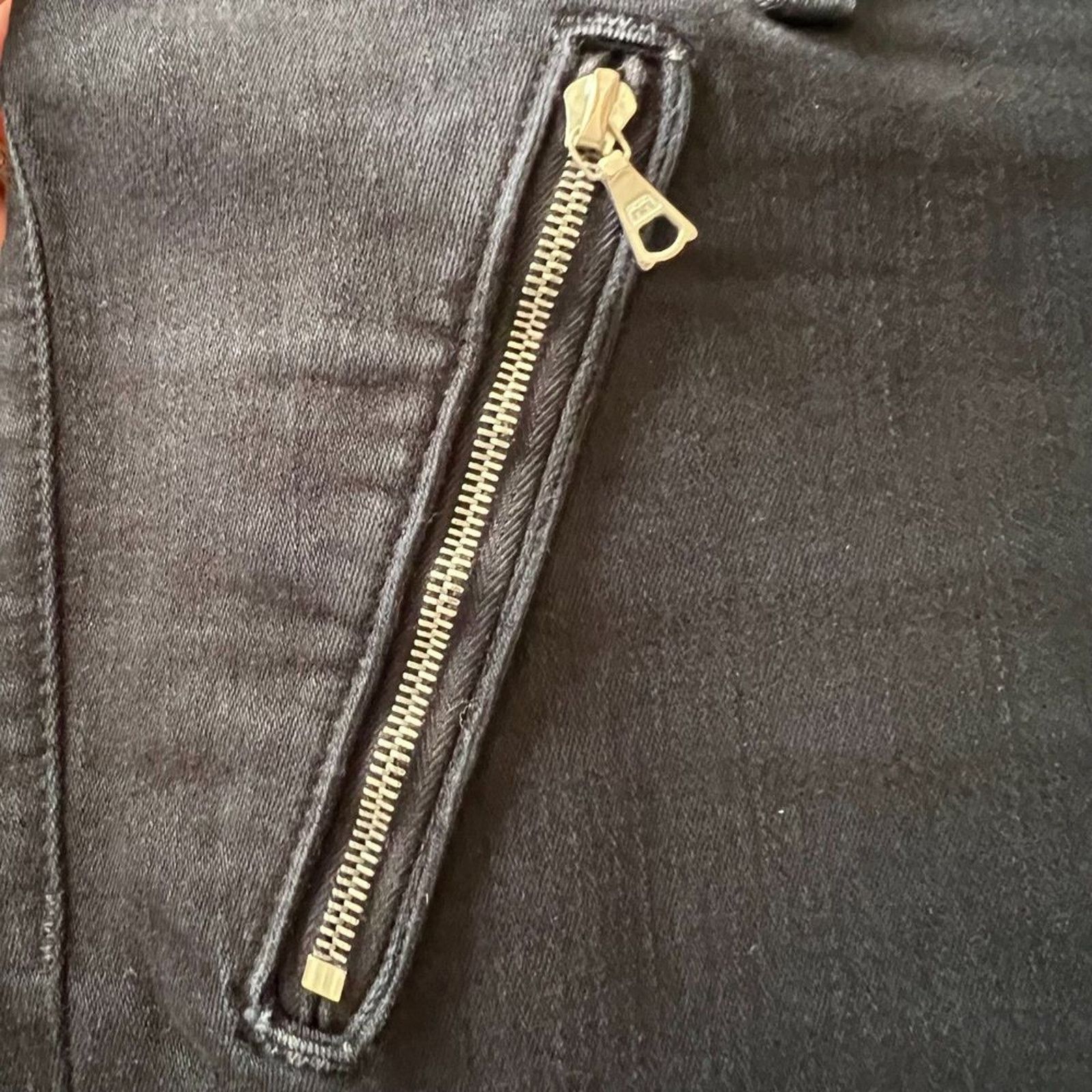 J Brand J BRAND Black Mid-Rise Skinny Leg Jeans, US29 Size 29" - 4 Thumbnail