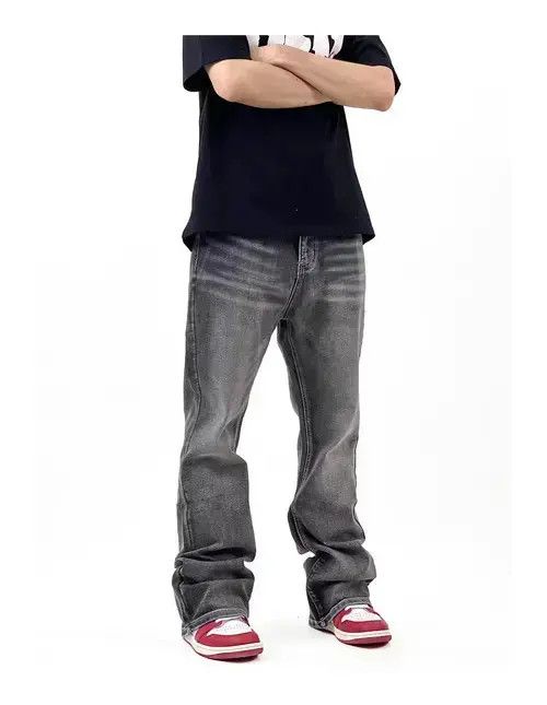 Designer × Japanese Brand × Jean y2k faded hiphop baggy flared jeans Size US 30 / EU 46 - 4 Thumbnail