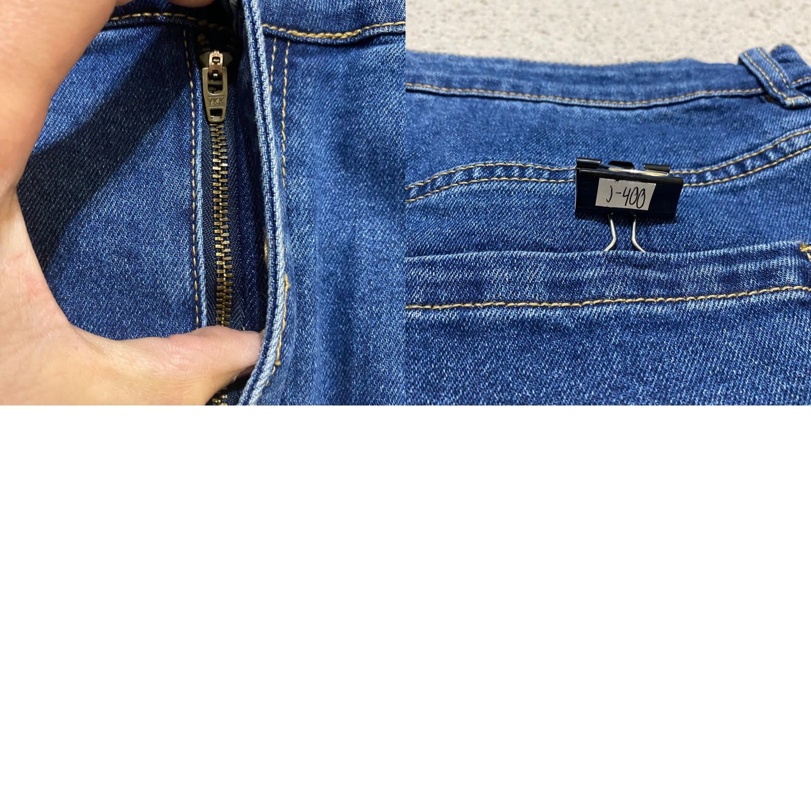 Vintage Eloquii Skirt Blue Denim Maxi Boho Festival 14 Womens Long Summer Spring Fall Winter Pattern Solid Button Cotton Denim Country China Size 36" / US 14 / IT 50 - 8 Thumbnail