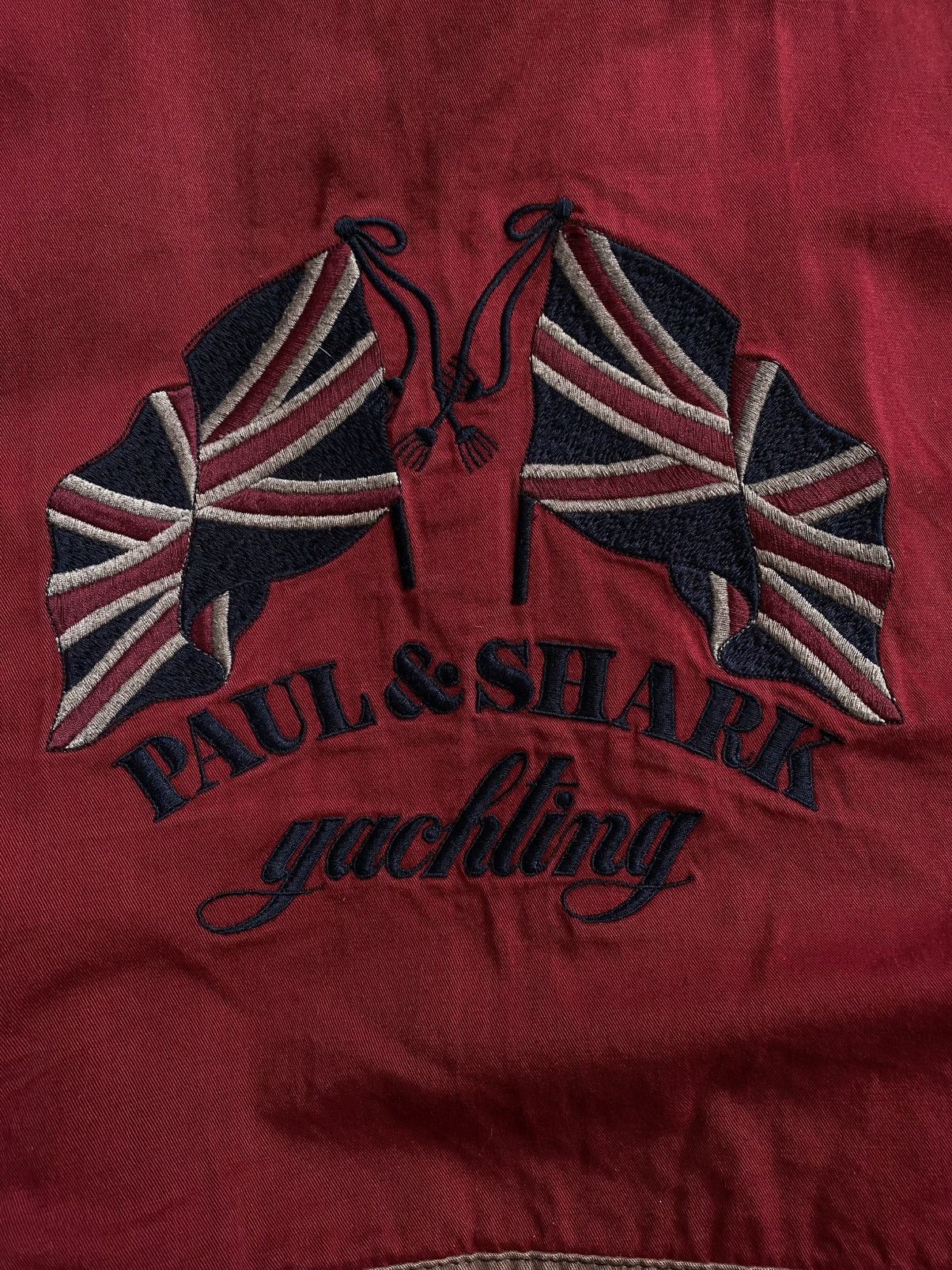 Paul & Shark 🫧PAUL&SHARK Embroidered Logo British Flag Reversible Bomber Size US XL / EU 56 / 4 - 6 Thumbnail