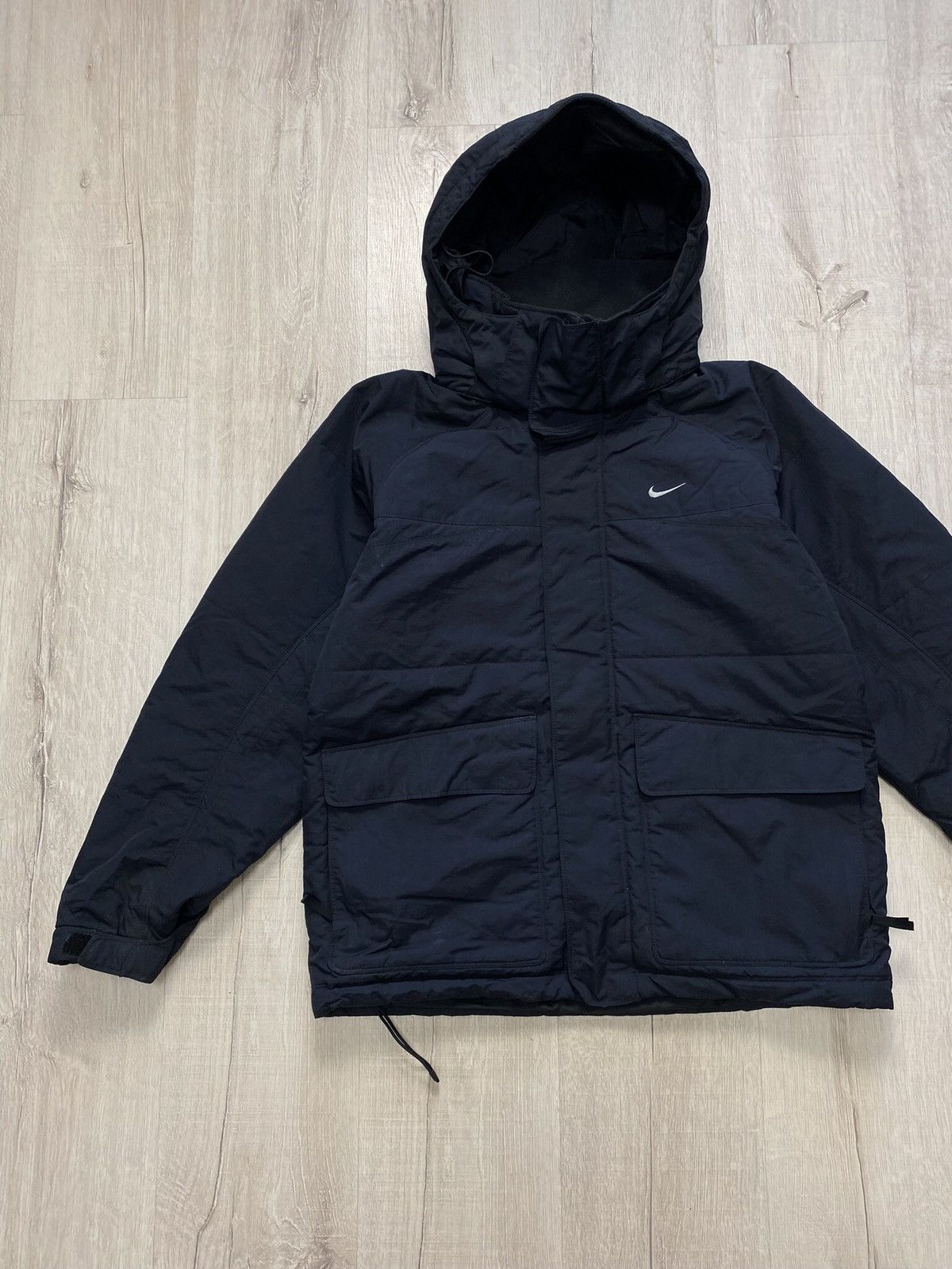 Nike × Vintage Nike Puffers Vintage Central Big Logo 90s Jacket Size US S / EU 44-46 / 1 - 6 Thumbnail