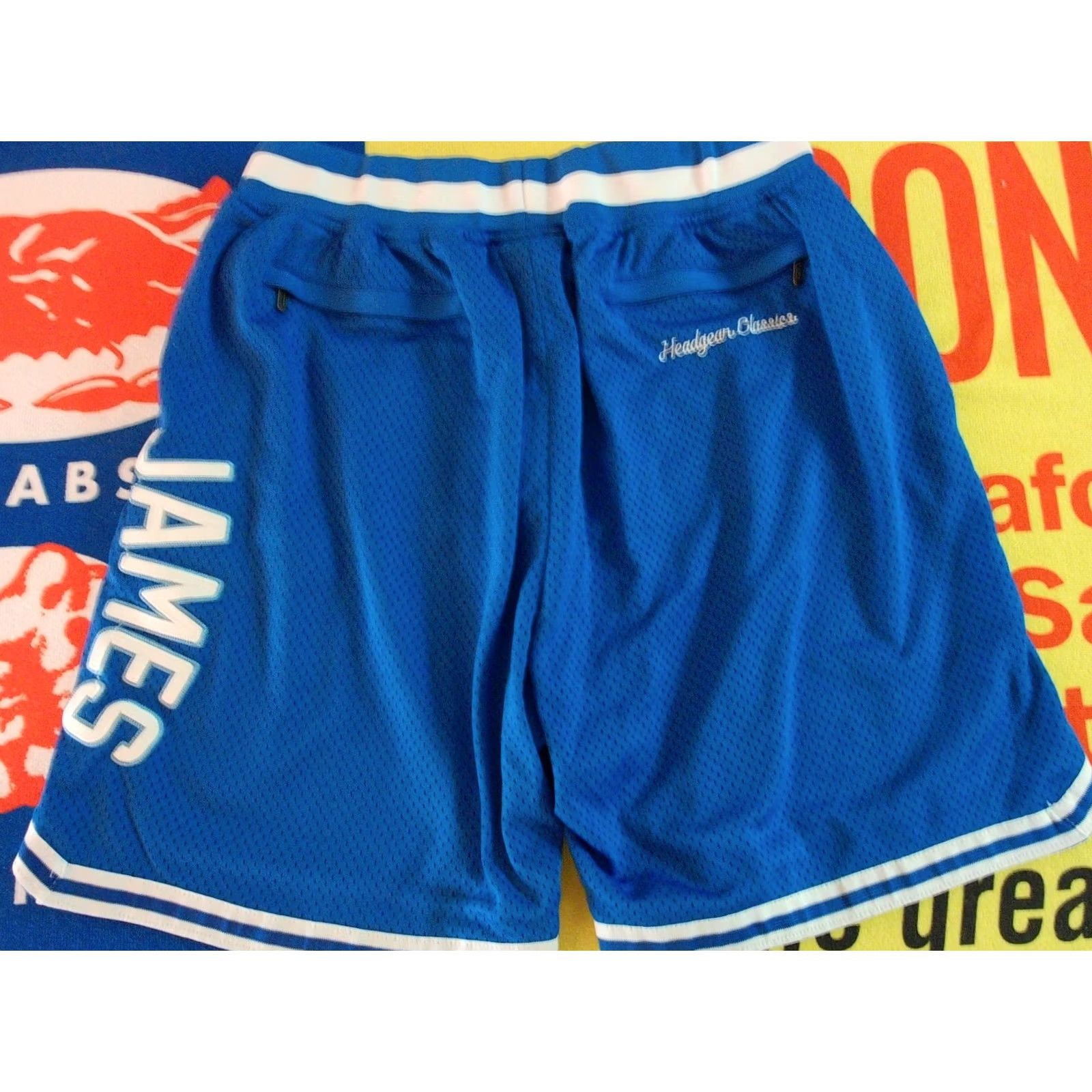 Vintage VINTAGE Lebron James Crenshaw Blue Basketball Shorts Headgear Classics XL Men's Satin Size US 36 / EU 52 - 4 Thumbnail