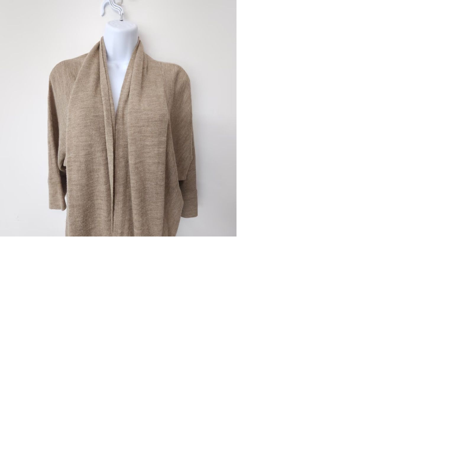Eileen Fisher Eileen Fisher Cardigan Womens Medium Knit Open Alpaca Beige Fall Spring Summer Winter Lightweight Casual City Vintage? Size M / US 6-8 / IT 42-44 - 9 Thumbnail