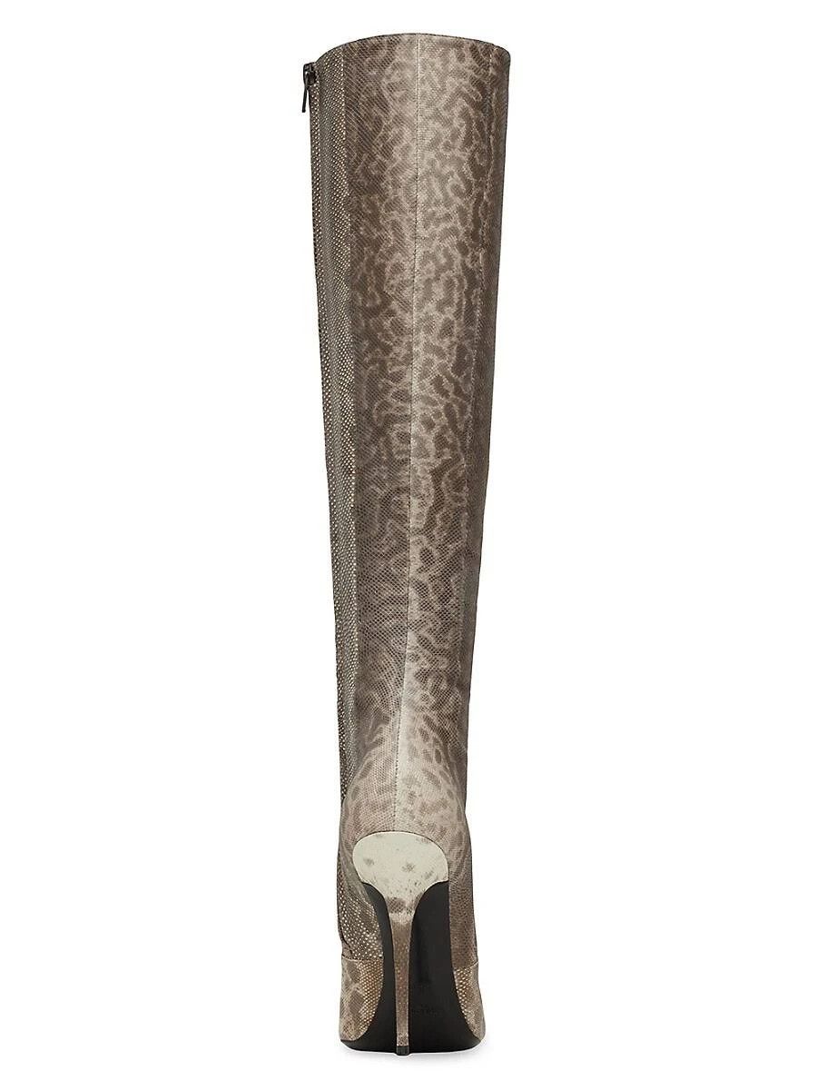 Saint Laurent Paris o1s1wg111024 Talia Boots in Snakeskin in Brown Size US 6 / IT 36 - 4 Thumbnail