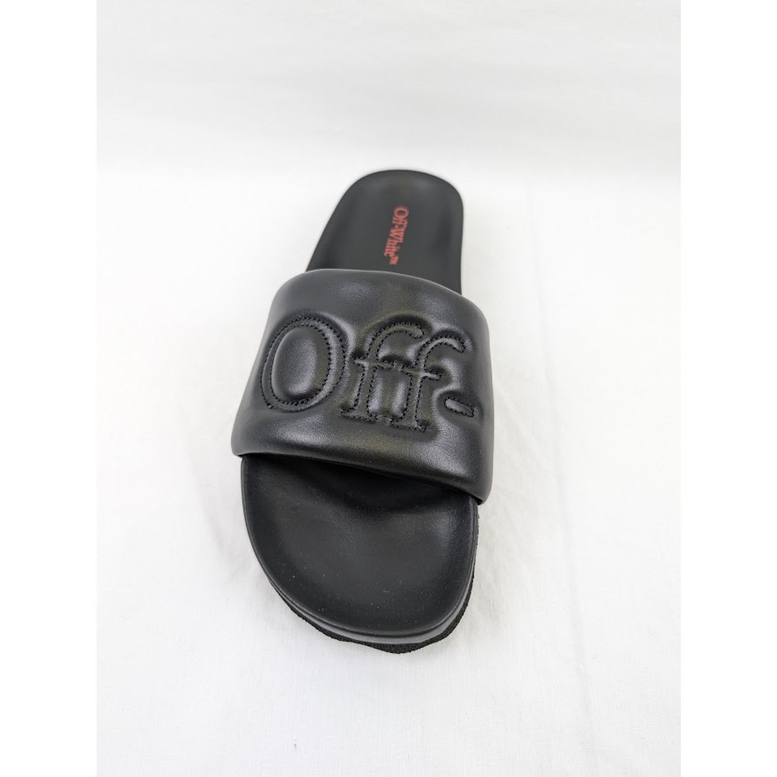 Off-White o1rshd1 Bookish Leather Slider in Black Size US 12 / EU 45 - 5 Thumbnail