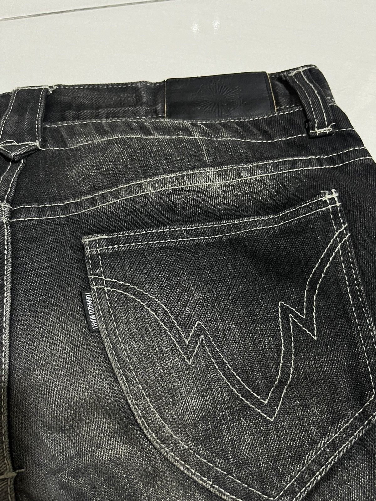 If Six Was Nine Vintage Tornado Mart Double Waist Goth Short Size US 33 - 6 Thumbnail