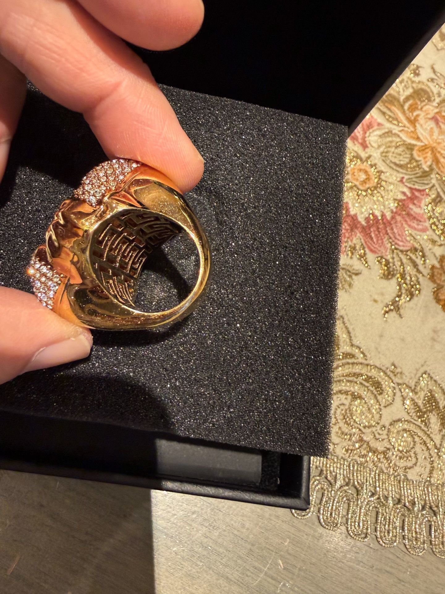 Versace Versace Diamond Medusa Ring Size ONE SIZE - 2 Thumbnail
