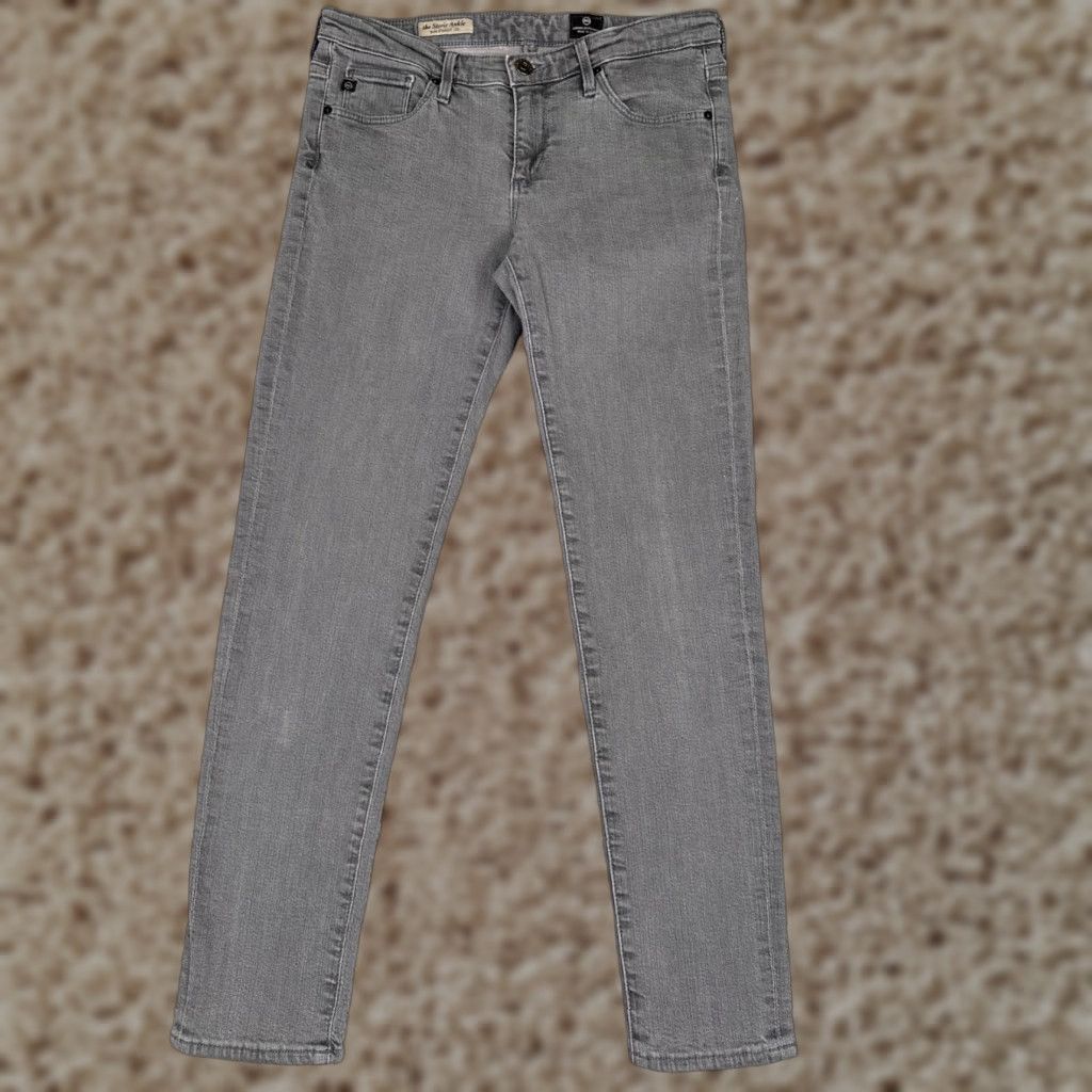 Vintage Adriano Goldschmied Jeans Women 28 Gray The Stevie Ankle Slim Straight Leg 28x28 Size 28" / US 6 / IT 42 - 1 Thumbnail