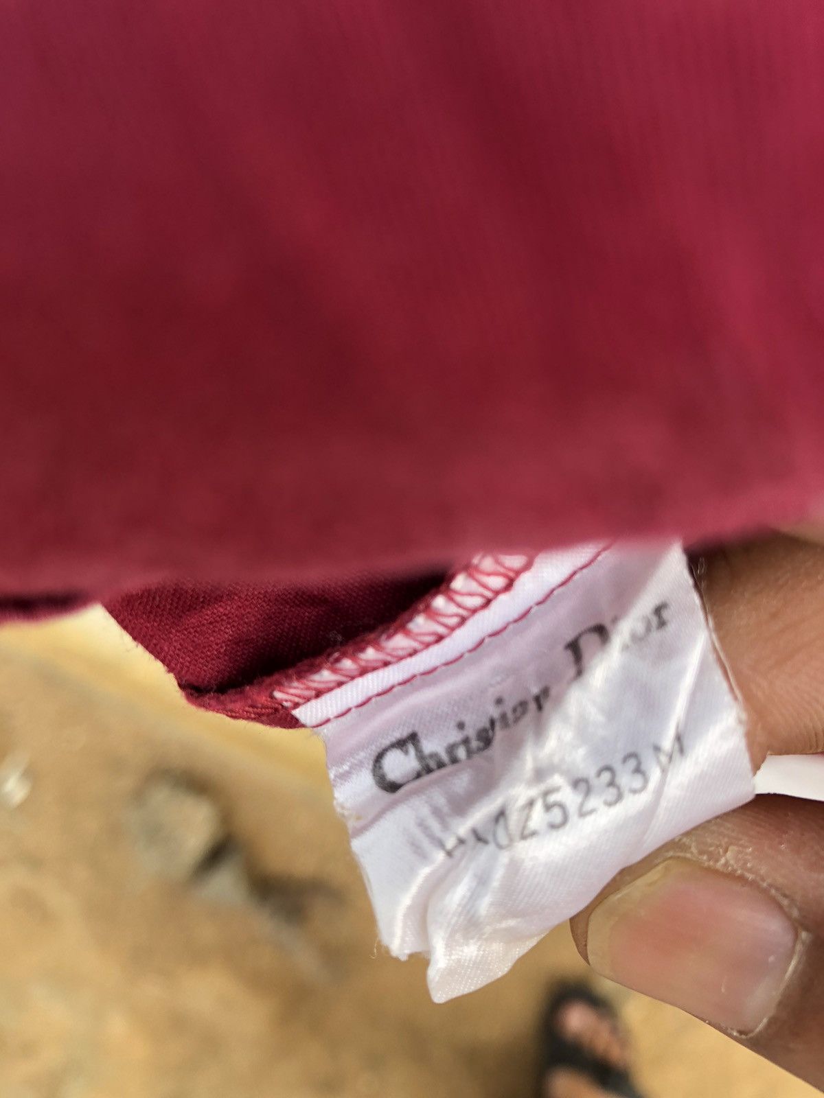 Christian Dior Monsieur Sleeping Shirt Christian Dior Red Color Size US M / EU 48-50 / 2 - 7 Thumbnail