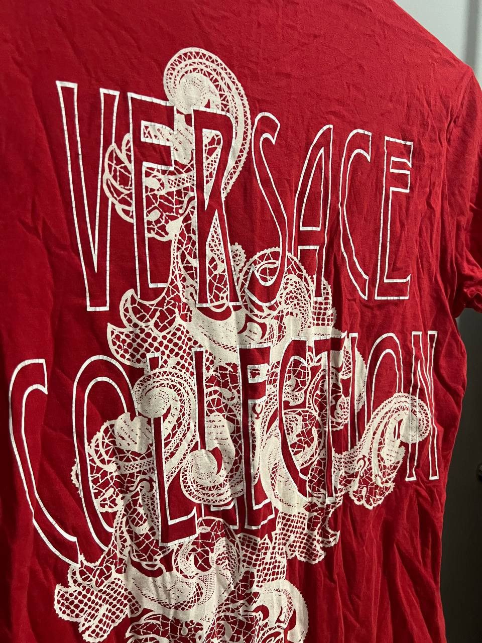 Versace VERSACE COLLECTION BY GIANNI VERSACE RED COTTON T SHIRT SZ S Size US S / EU 44-46 / 1 - 10 Thumbnail