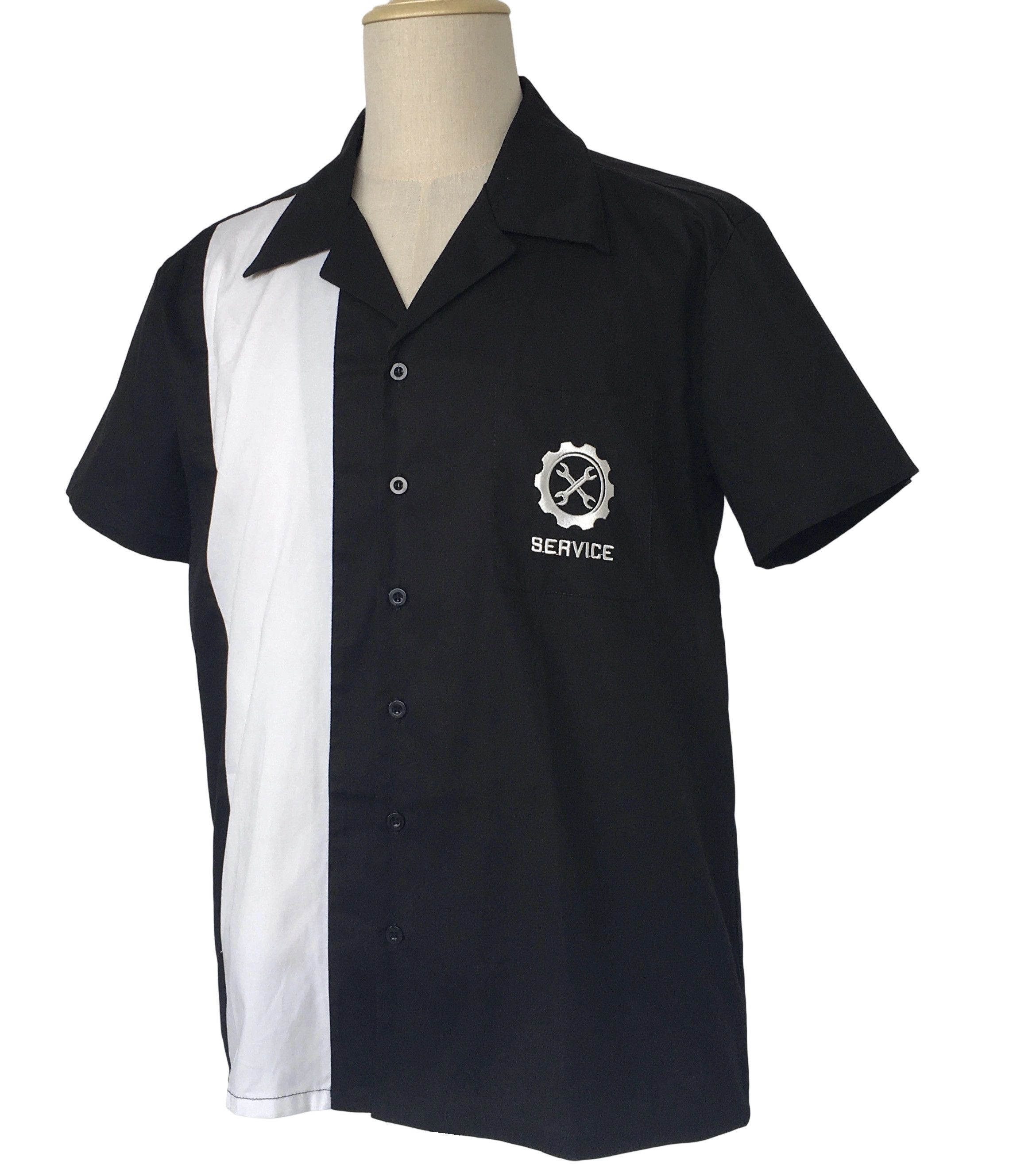 Other Blaclk Embroidery Retro Shirts Short Sleeves-service Size US L / EU 52-54 / 3 - 3 Thumbnail