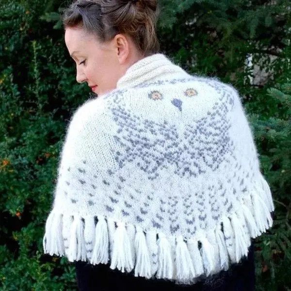 Vintage Retro Owl Scarf Hedwig Size ONE SIZE - 2 Thumbnail