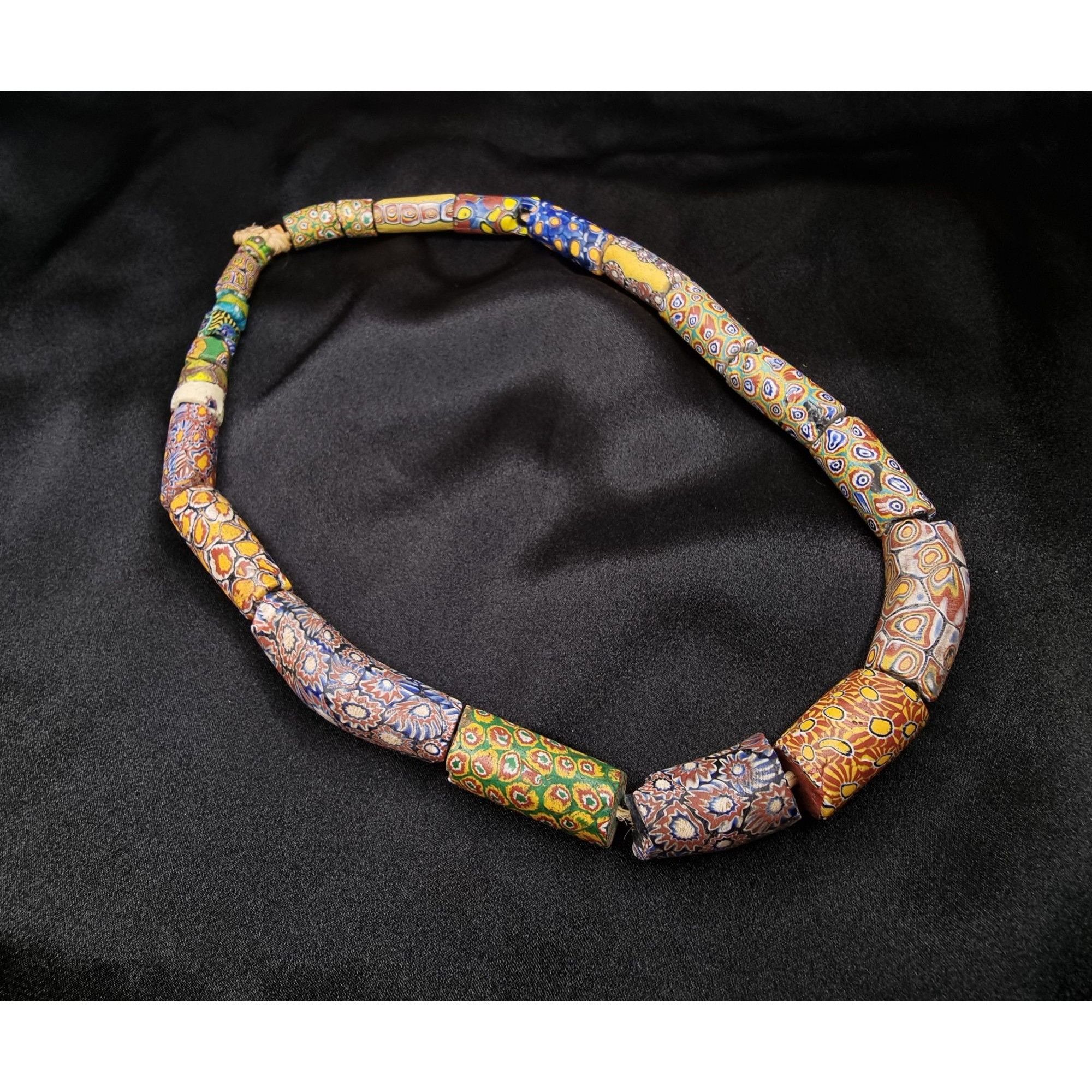 Vintage Antique African Trade Millefiori Glass Bead Necklace Size ONE SIZE - 2 Thumbnail