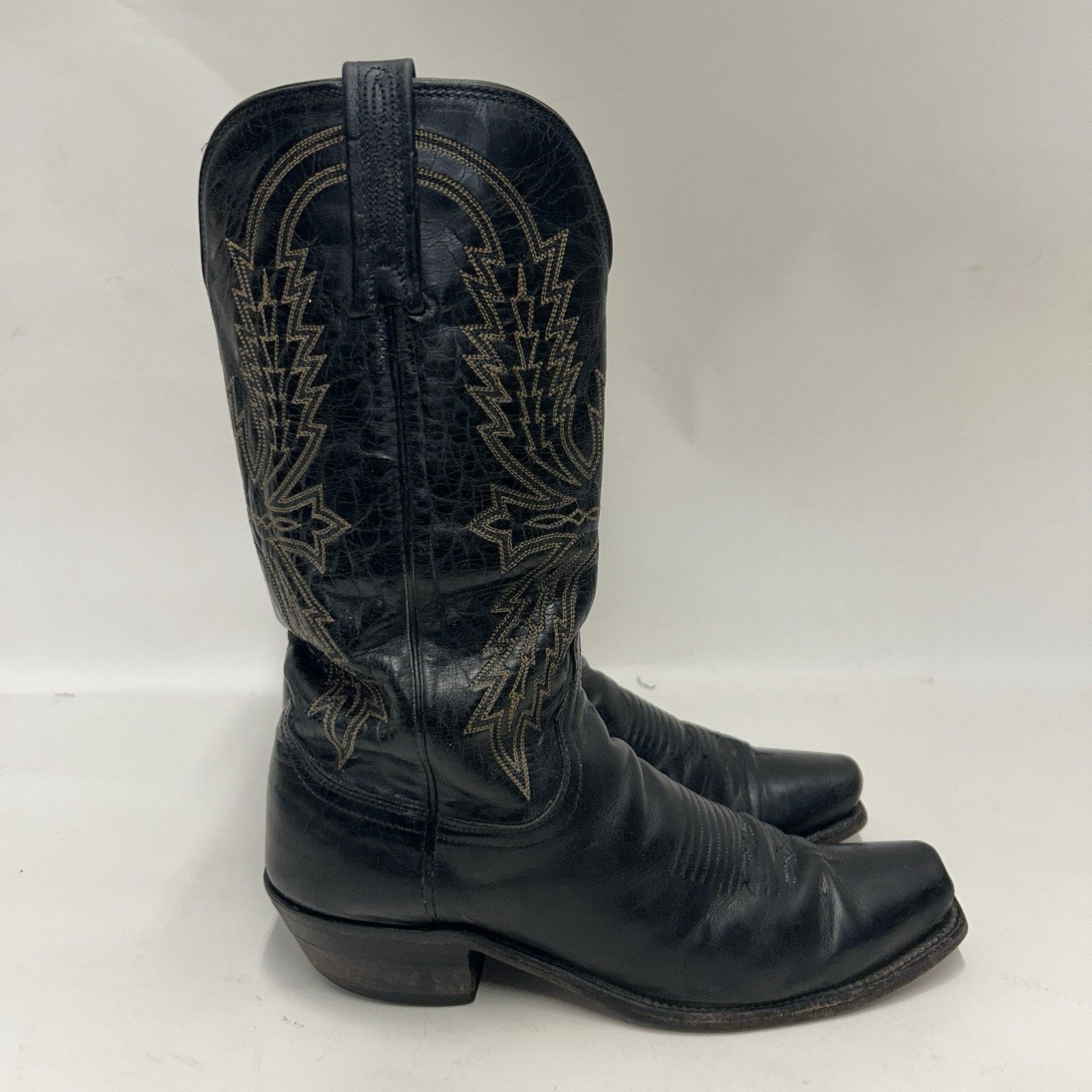 Lucchese Lucchese 1883 Crayton Mad Dog Cowboy Boots “Black White” Size US 8 / EU 41 - 4 Thumbnail