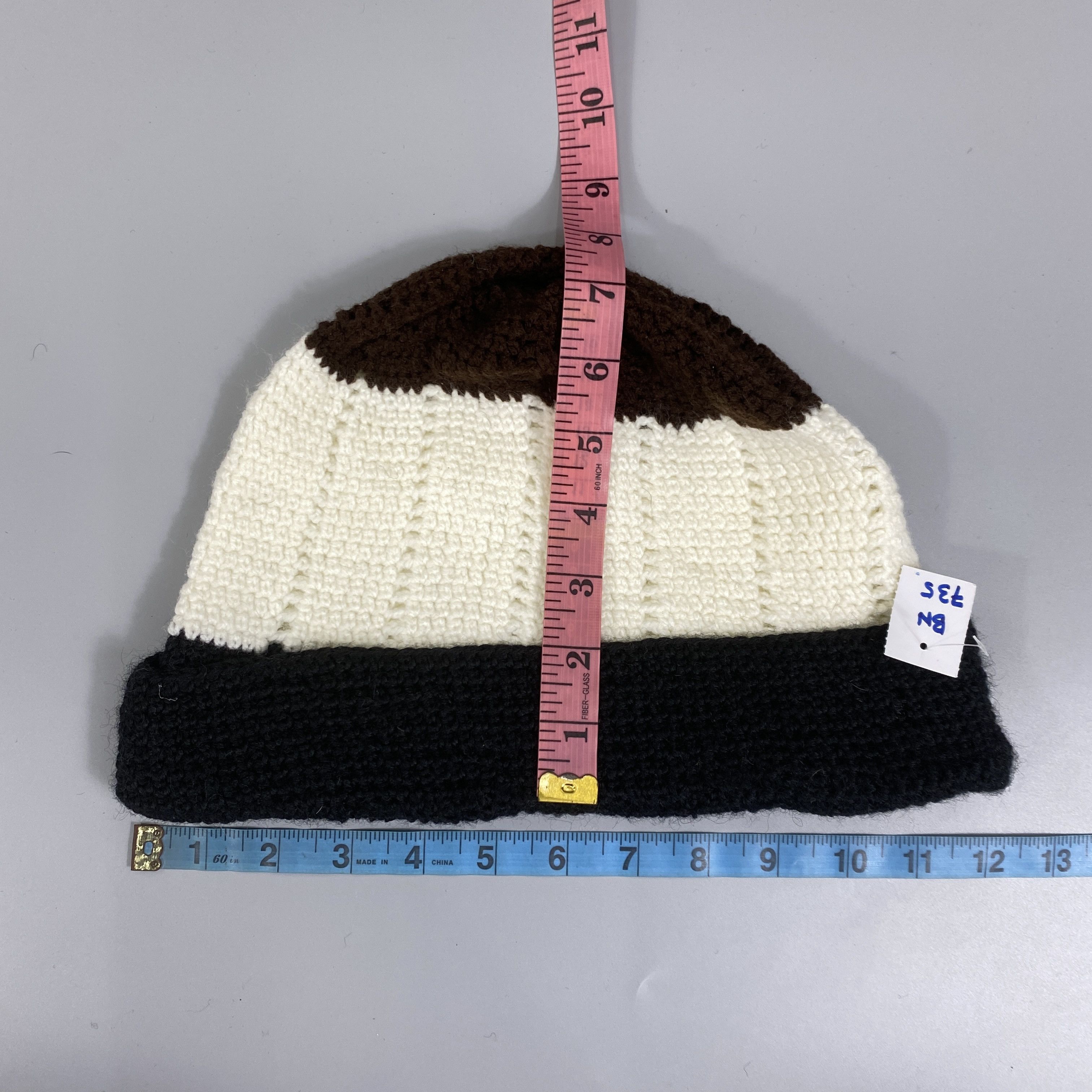 Japanese Brand Crochet Knit Style Beanie -BN735 Size ONE SIZE - 5 Thumbnail