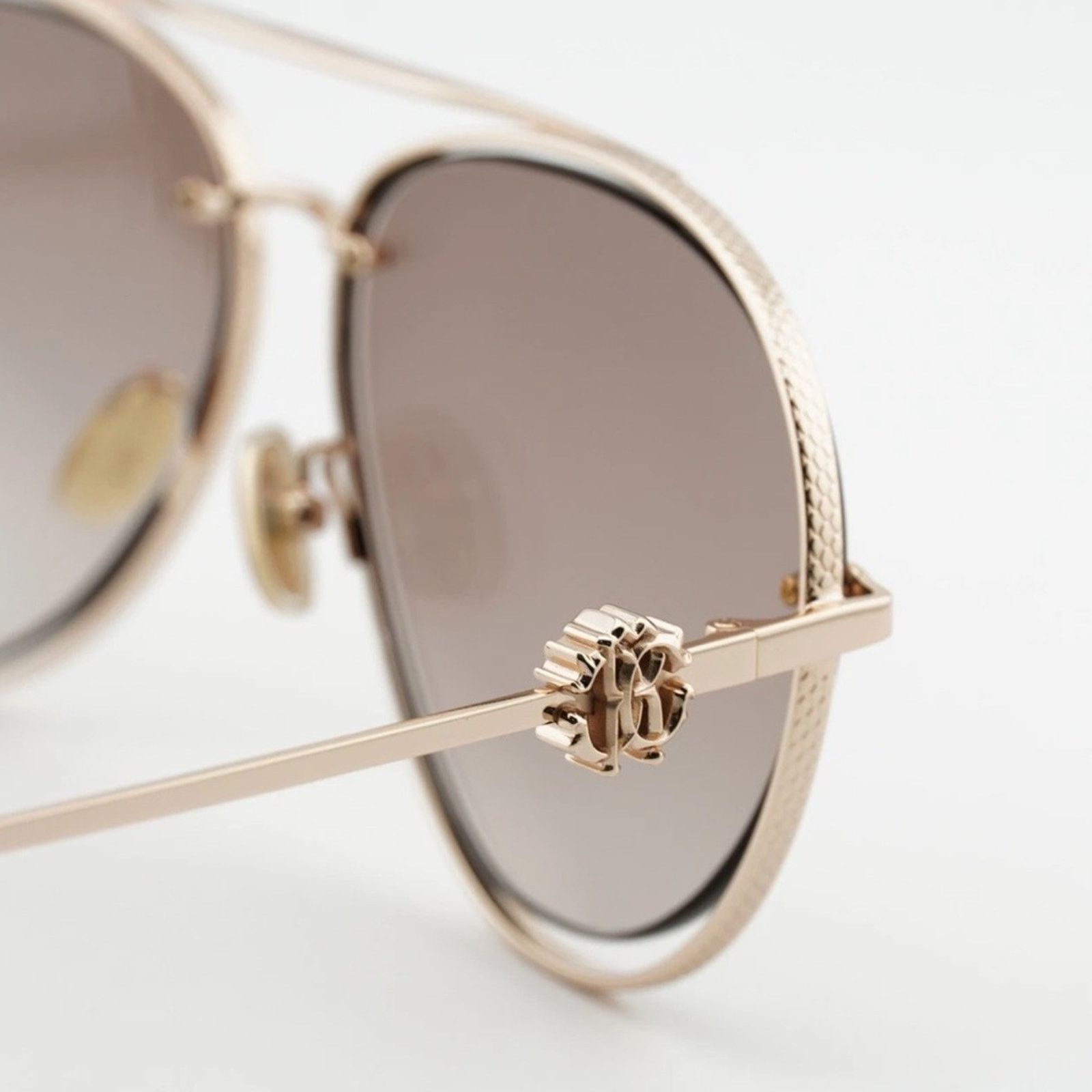Roberto Cavalli Roberto Cavalli SRC032M Rose Gold Sunglasses 300G NEW Size ONE SIZE - 6 Thumbnail