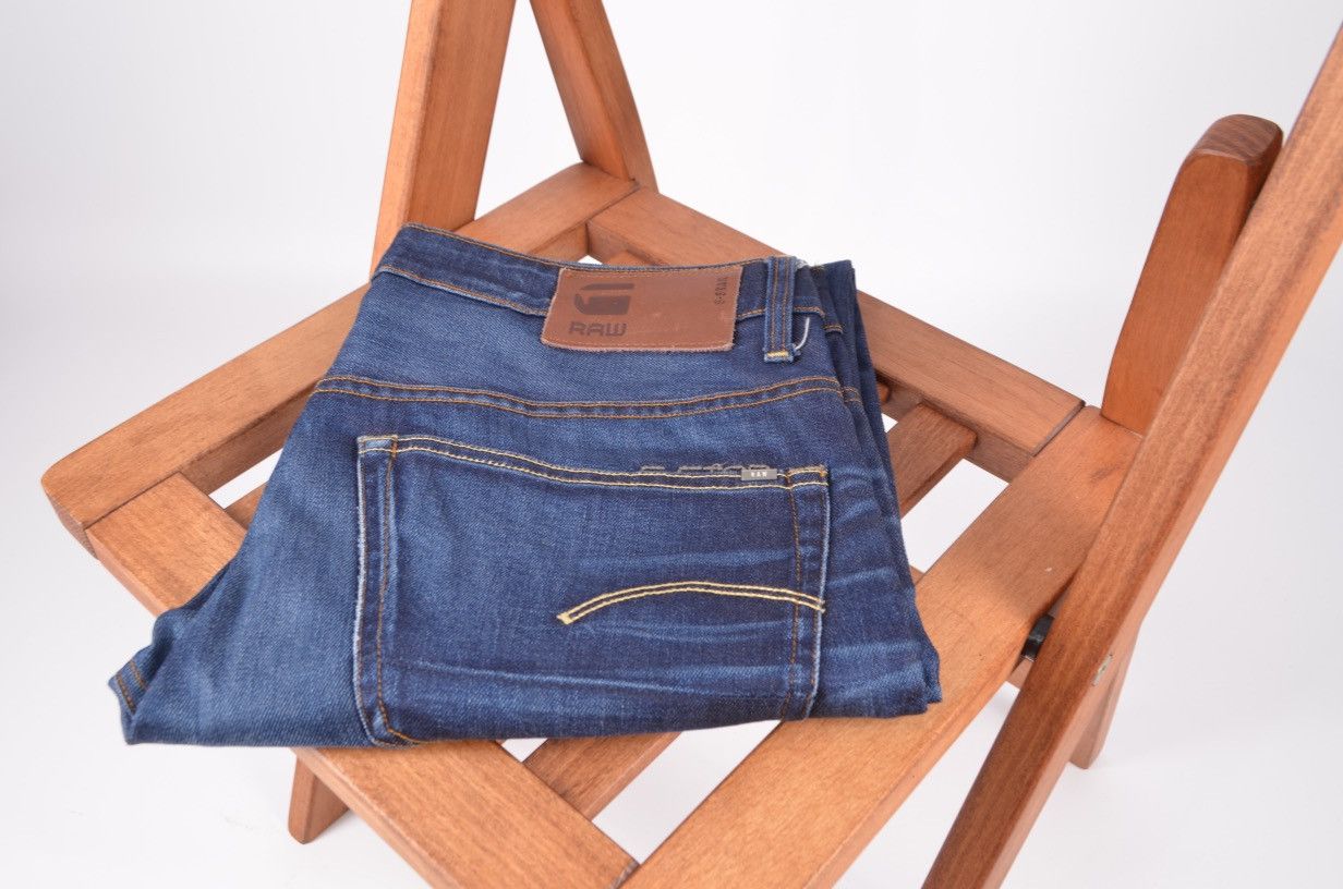 G-Star × Vintage G Star Raw 3301 Slim Mens Denim Pants Jeans Size US 34 / EU 50 - 1 Thumbnail