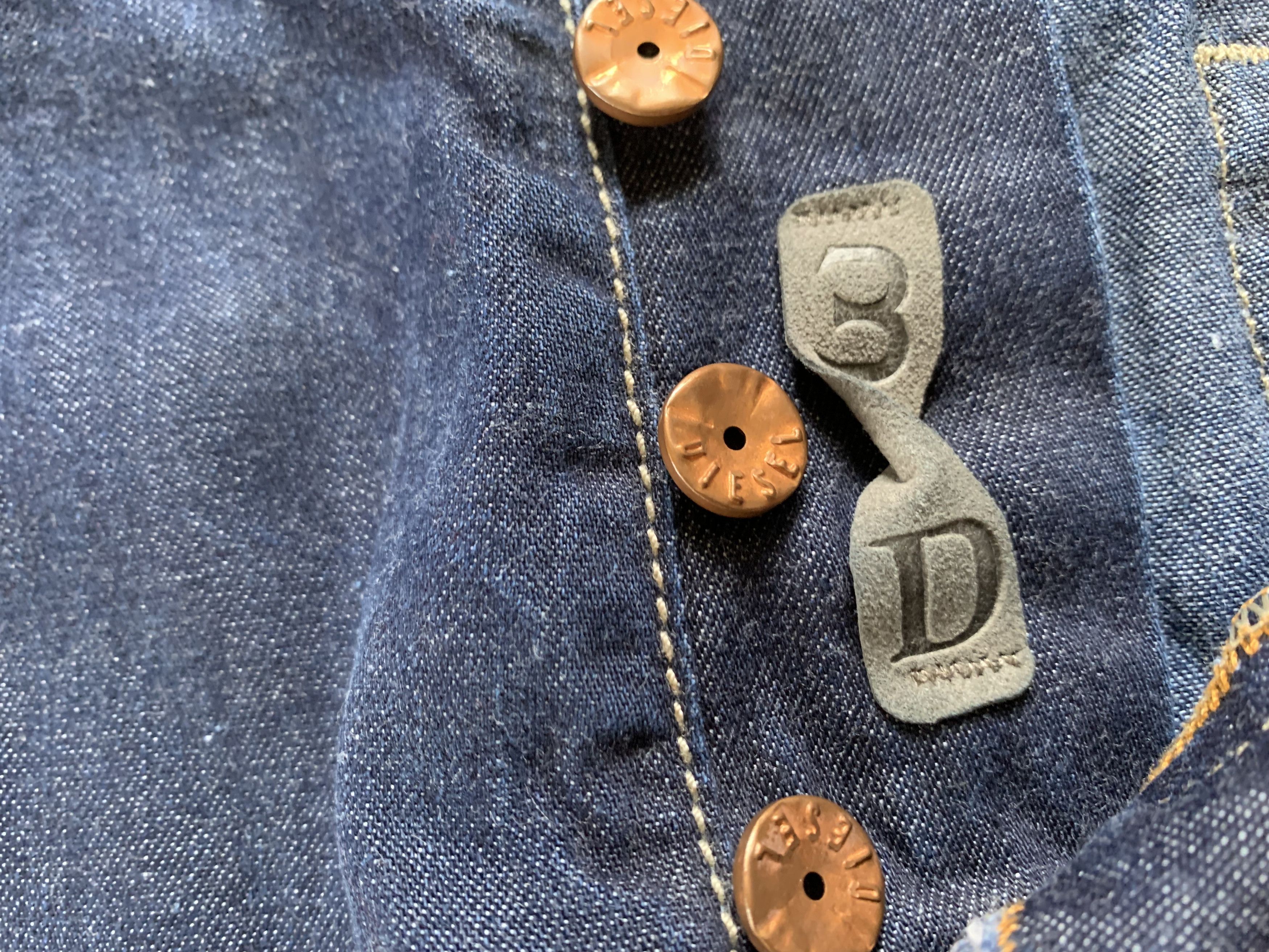 Diesel × Vintage Vintage Diesel Larkee Regular Straight Jeans Size US 34 / EU 50 - 9 Thumbnail