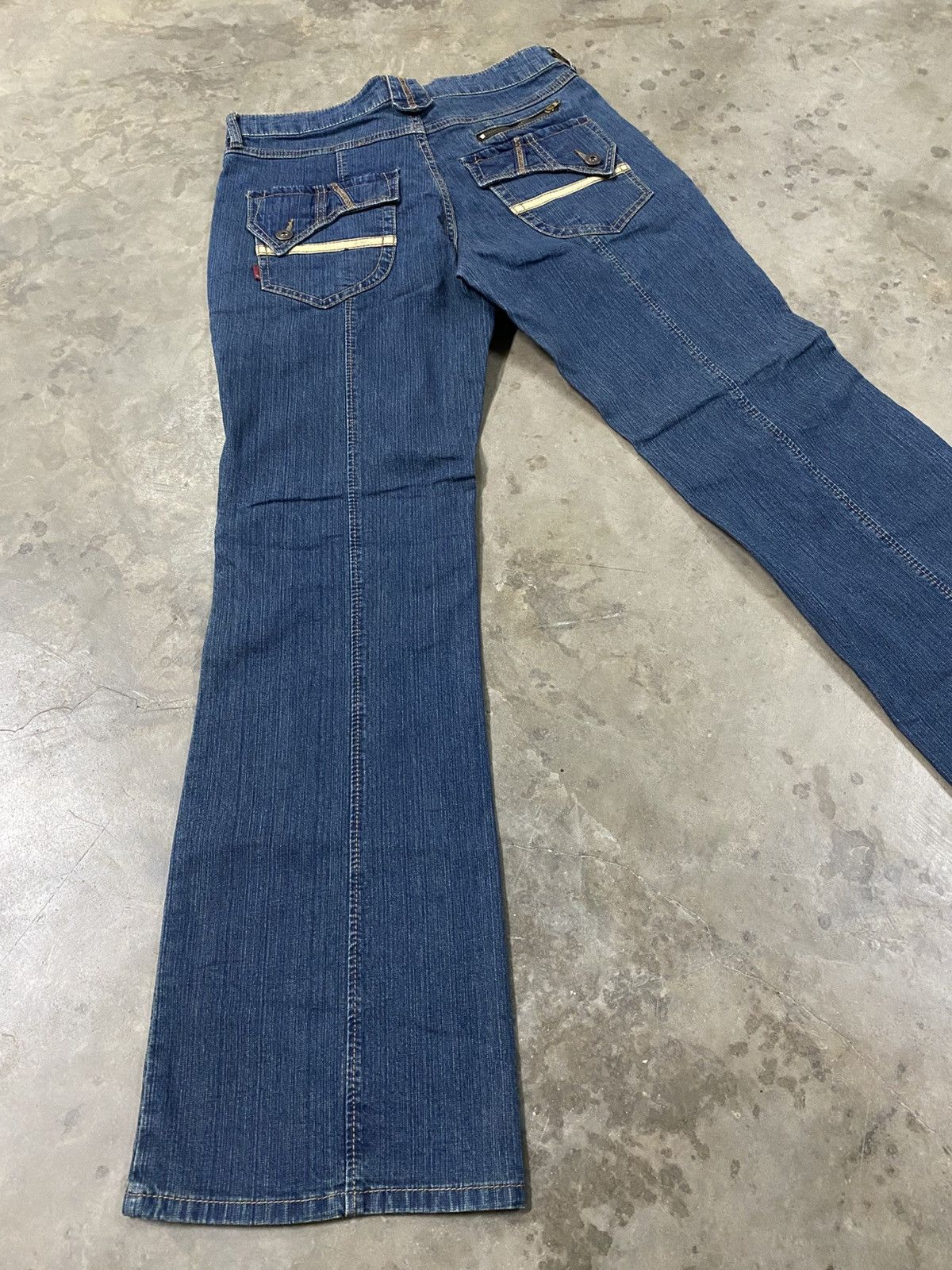 Hysteric Glamour × Japanese Brand × Tornado Mart Flare Jeans Japanese Unknown Stretch Denim @229 Size US 30 / EU 46 - 9 Thumbnail