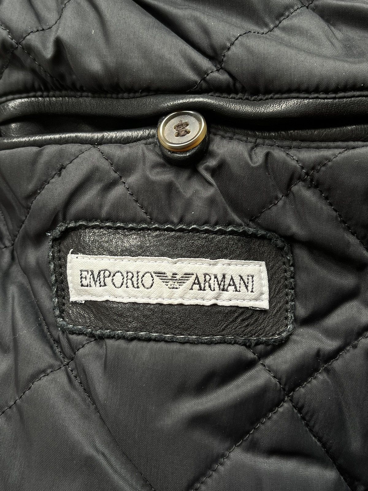 Emporio Armani Emporio Armani 80s 90s Leather Biker Jacket Size US M / EU 48-50 / 2 - 14 Thumbnail