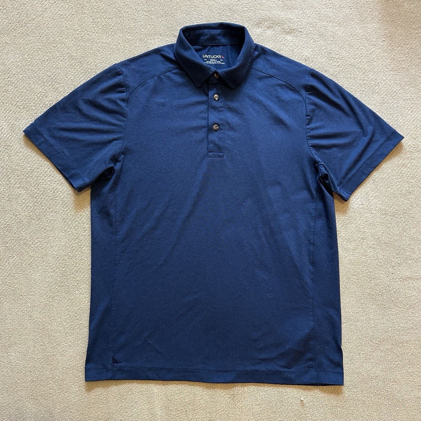 UNTUCKit Clavidor Performance Golf Polo Button Up Shirt Small Size US S / EU 44-46 / 1 - 1 Thumbnail