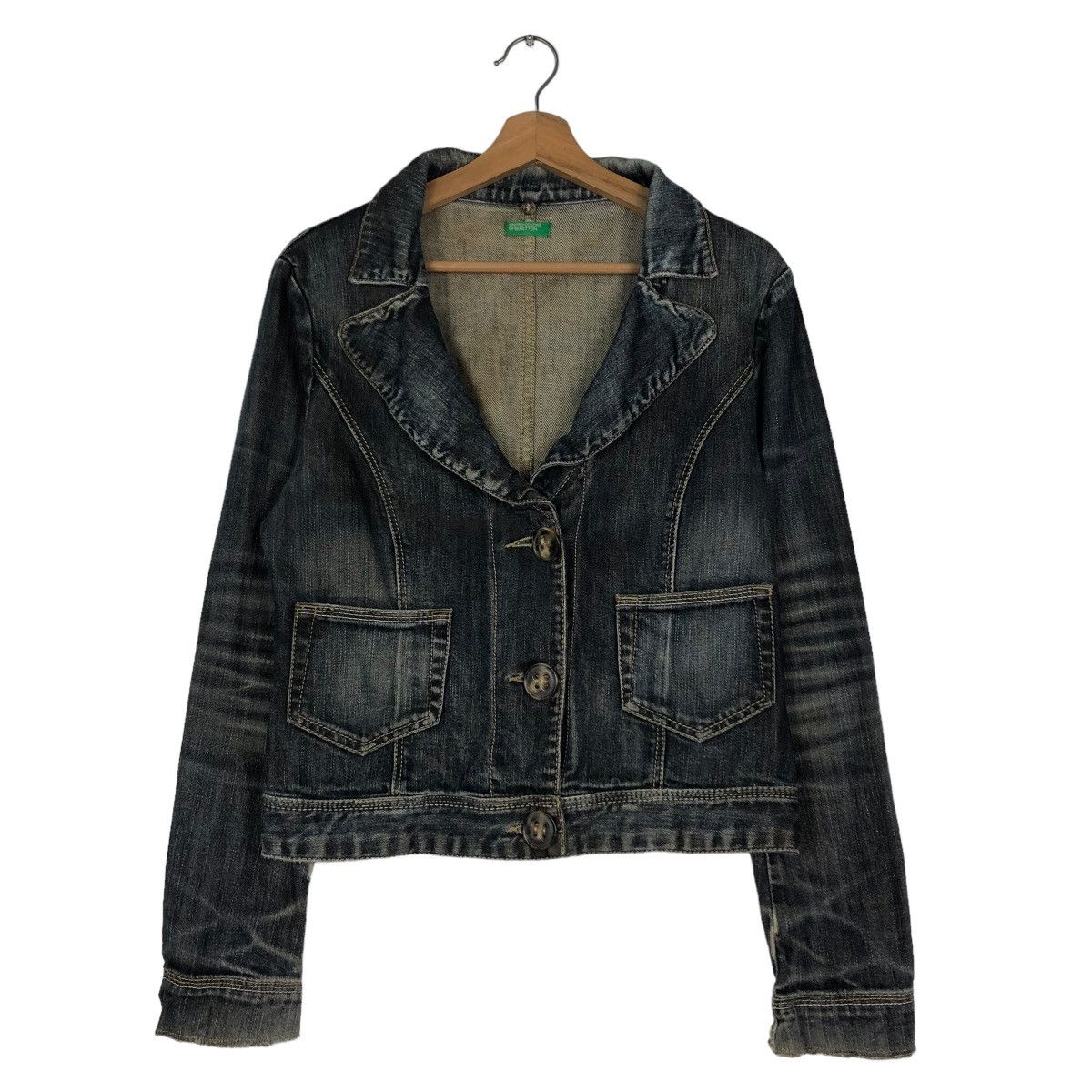 Japanese Brand 🔥CROPPED BIKER DENIM JACKET UCOB ISSEY MIYAKE Size M / US 6-8 / IT 42-44 - 1 Thumbnail