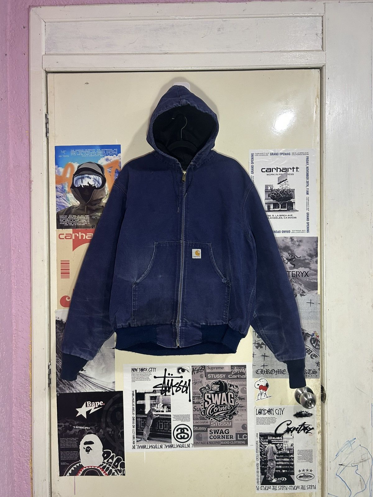 Carhartt Duck Carharrt JR102 NAVY 90’s Size US L / EU 52-54 / 3 - 1 Thumbnail