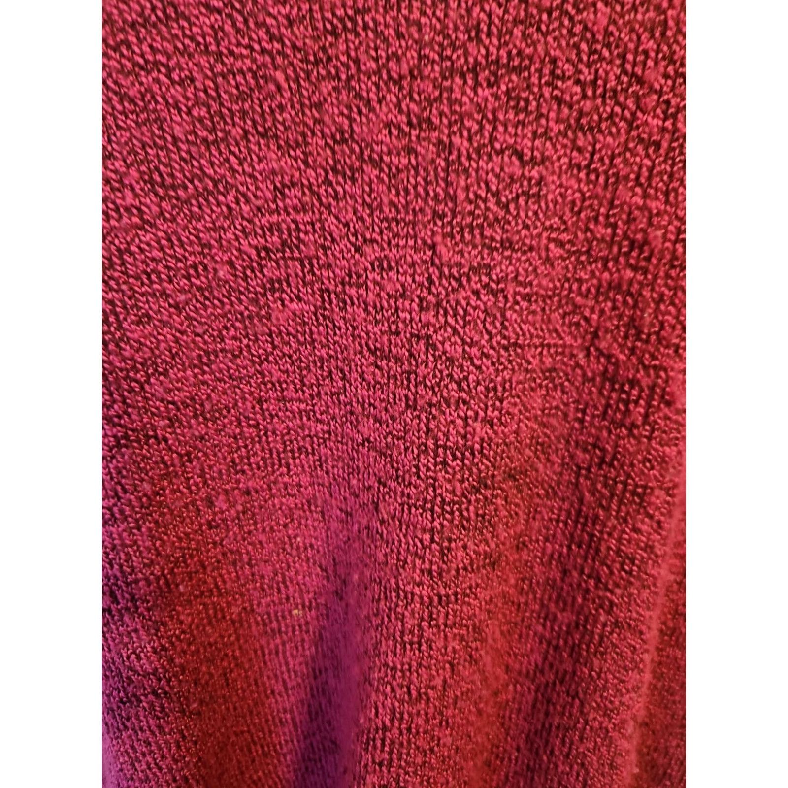 Vintage Catherines Sweater Tunic Magenta Layered Look Roll Tab Sleeve 0X 14 16 Size XL / US 12-14 / IT 48-50 - 3 Thumbnail