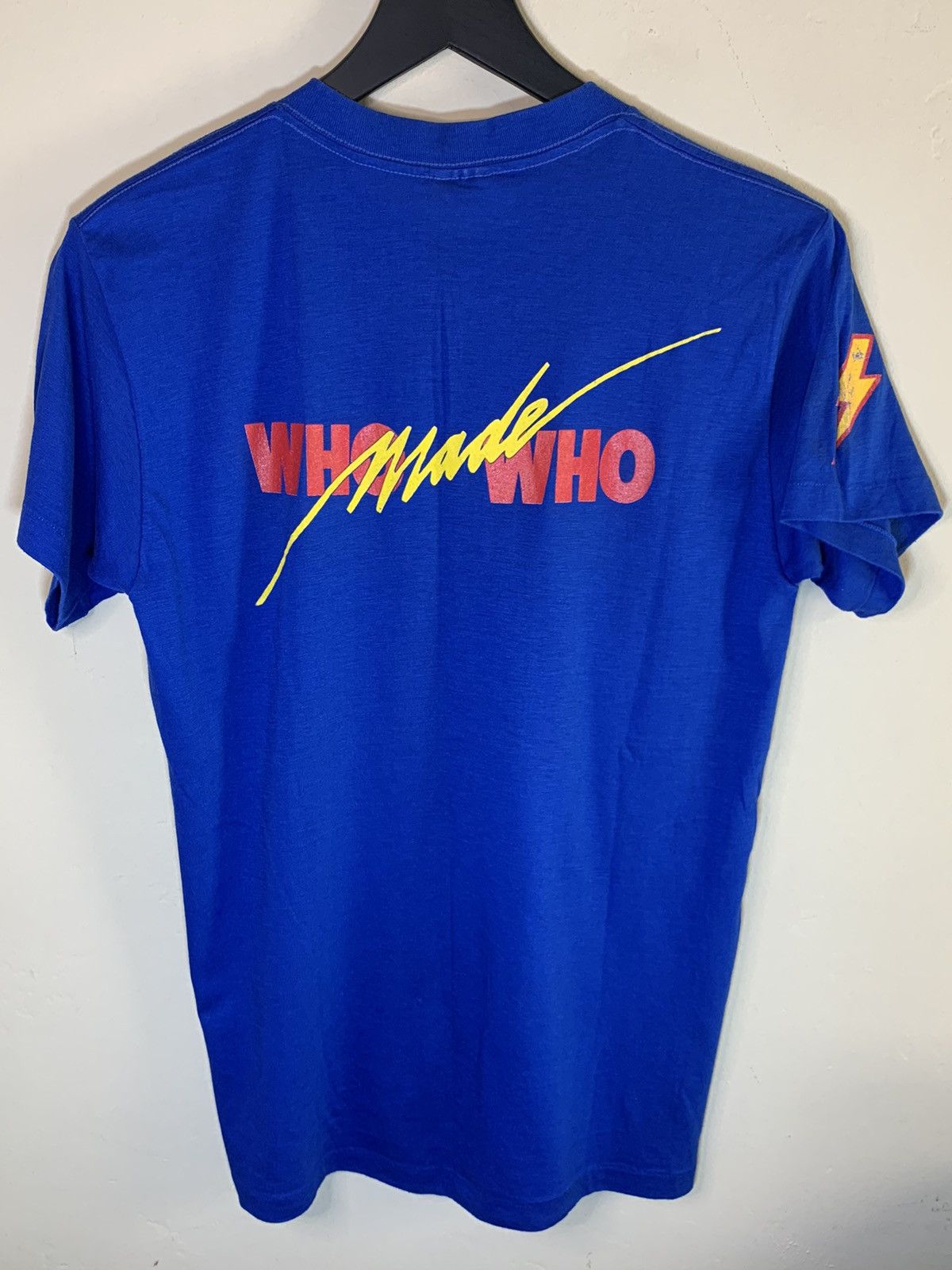 AC/DC × Band Tees × Vintage RARE Vintage 1986 AC/DC Who Made Who Single Stitch T-Shirt Size US L / EU 52-54 / 3 - 2 Thumbnail