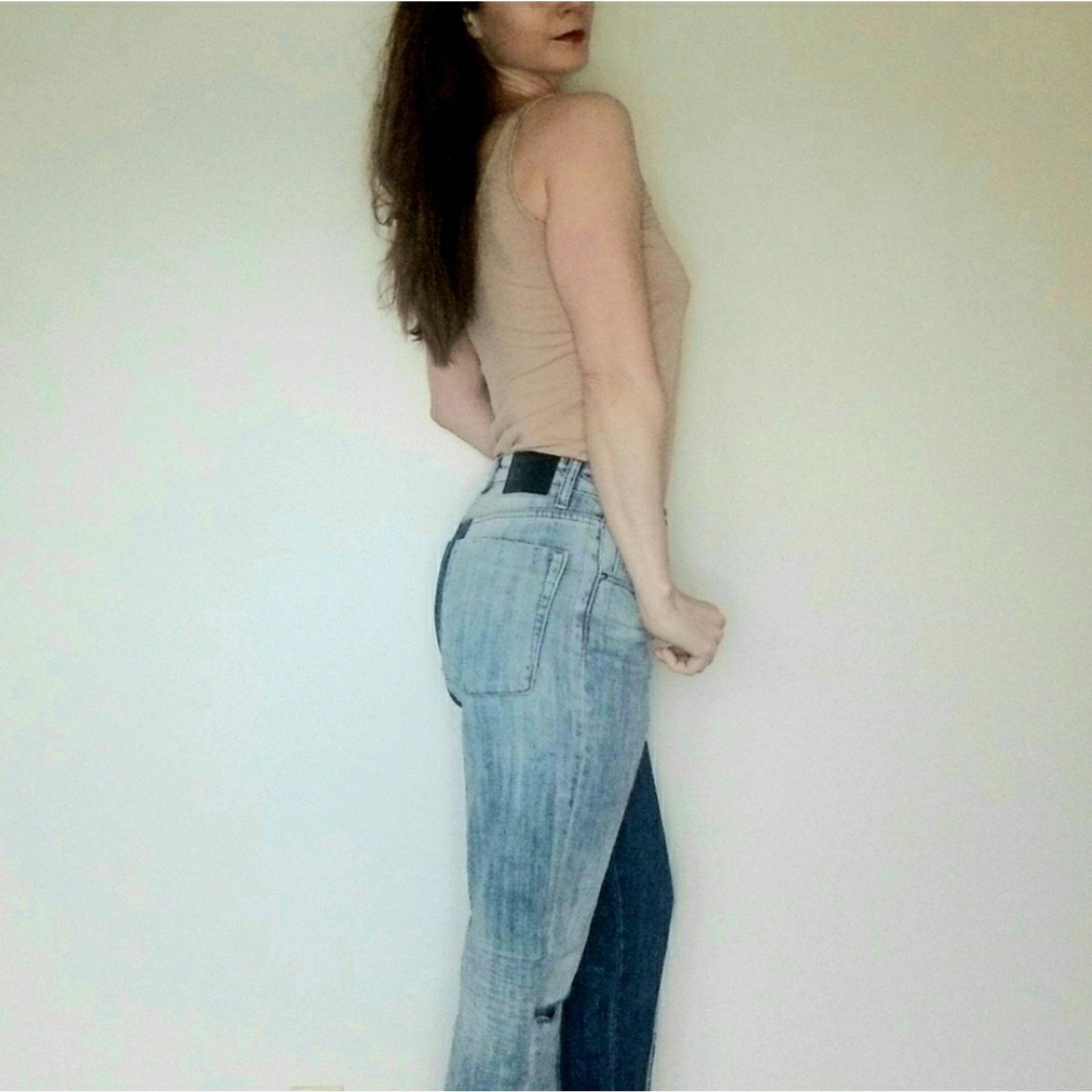 One Teaspoon One Teaspoon Jeans Legends Two Tone Raw Hem Tapered 28 Size 28" / US 6 / IT 42 - 3 Thumbnail