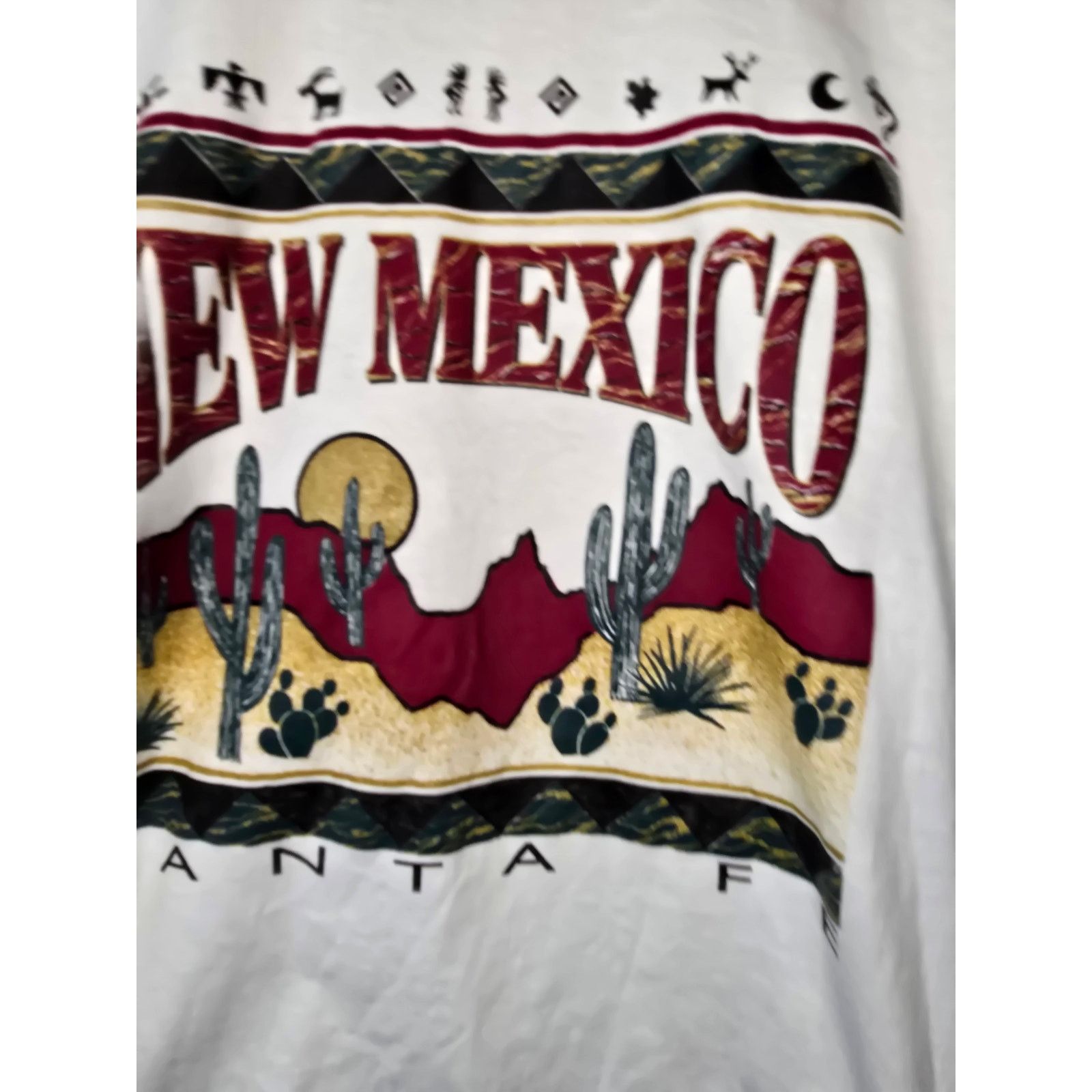 Jerzees × Vintage Vintage Test Print White New Mexico Floral Door Country Tee Size US M / EU 48-50 / 2 - 4 Thumbnail