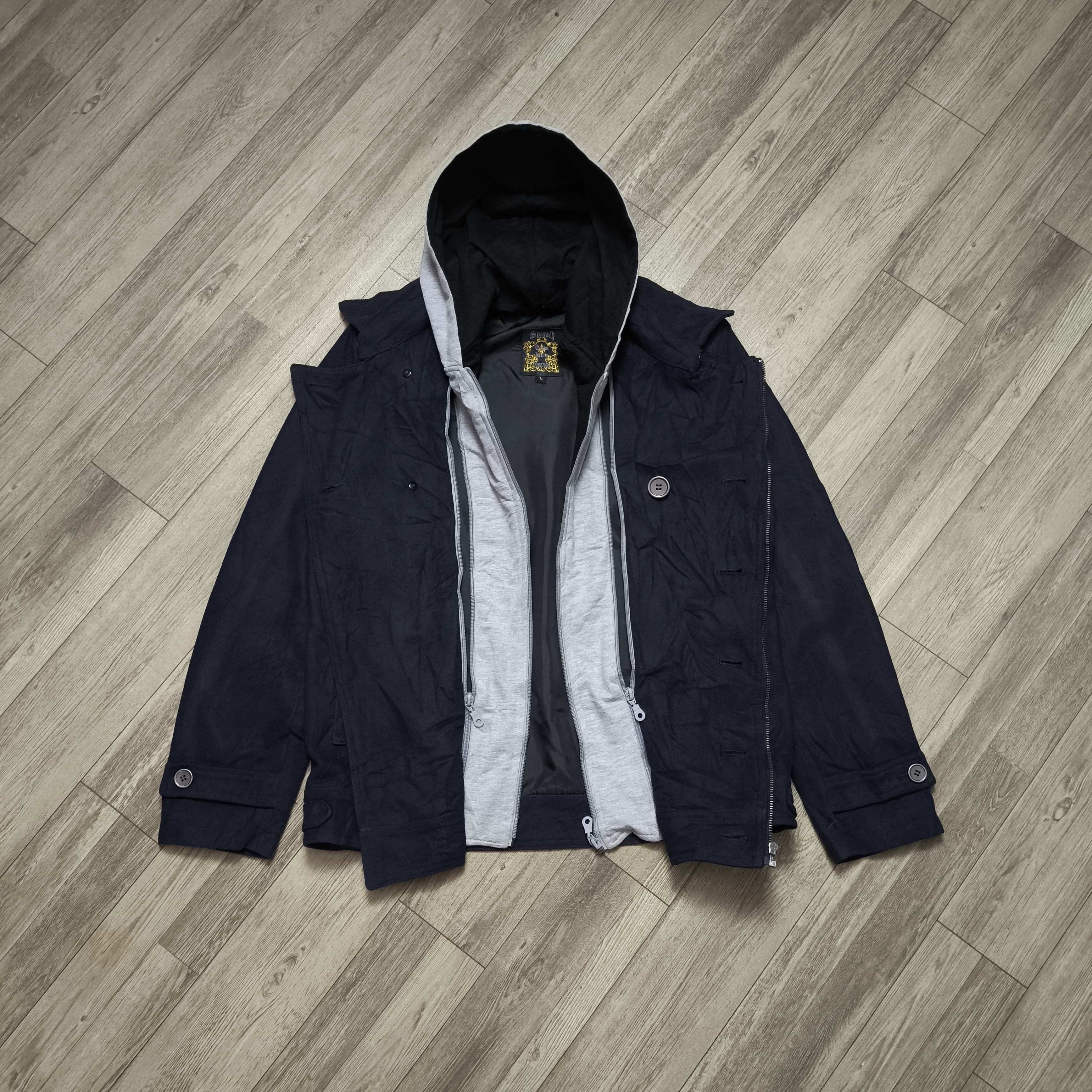 14th Addiction Spinalh Napoleon Wool Jacket Size US M / EU 48-50 / 2 - 2 Thumbnail