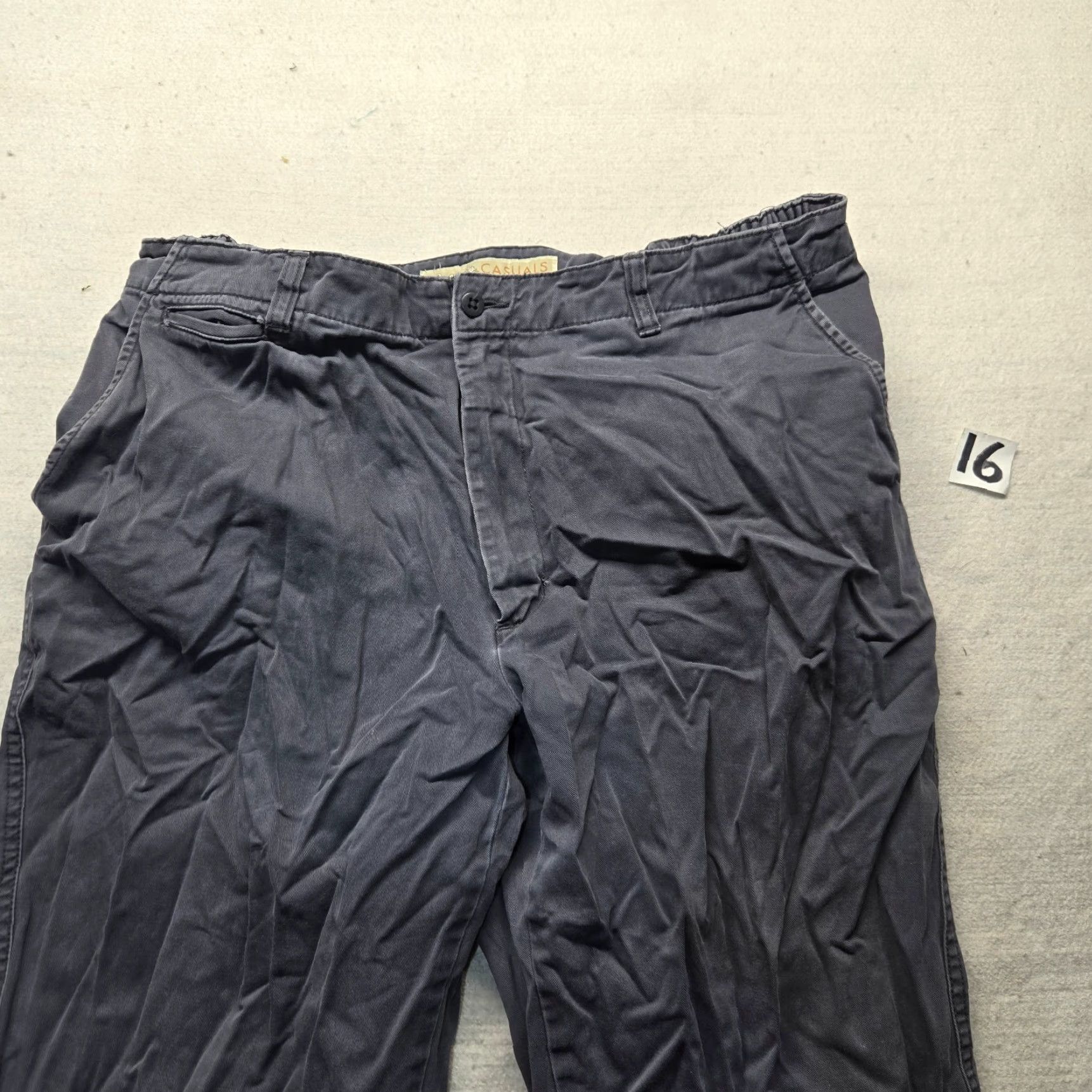 Vintage Cabela's Pants Mens 40" Waist 30" Inseam Gray Chino Style Straight Fit Casual Regular Size US 40 / EU 56 - 2 Thumbnail