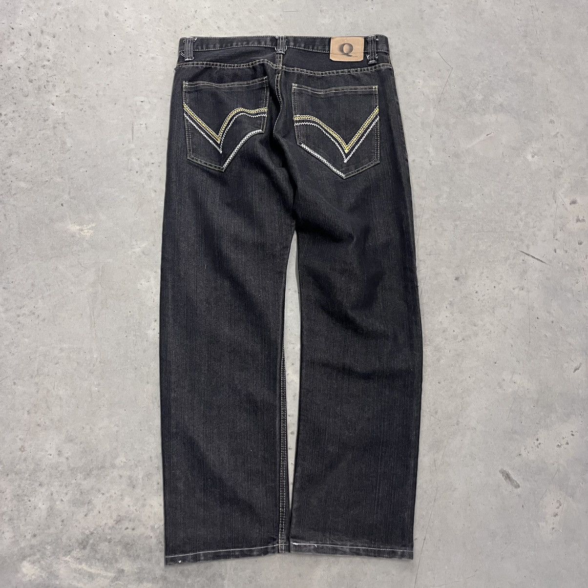 Akademiks × Vintage CRAZY Y2K Baggy Wide Leg Denim Embroidered Pockets skater Size US 38 / EU 54 - 7 Thumbnail