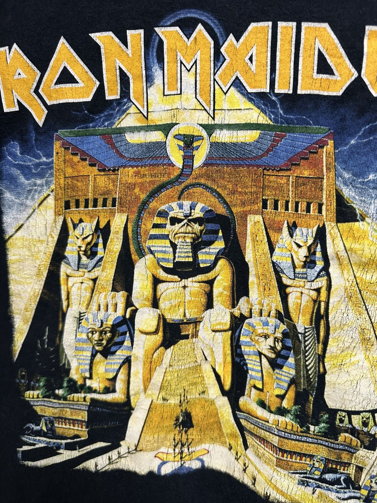 Band Tees × Iron Maiden × Vintage Vintage Iron maiden world slavery tour 84-85 shirt 2005 Size US XL / EU 56 / 4 - 7 Thumbnail