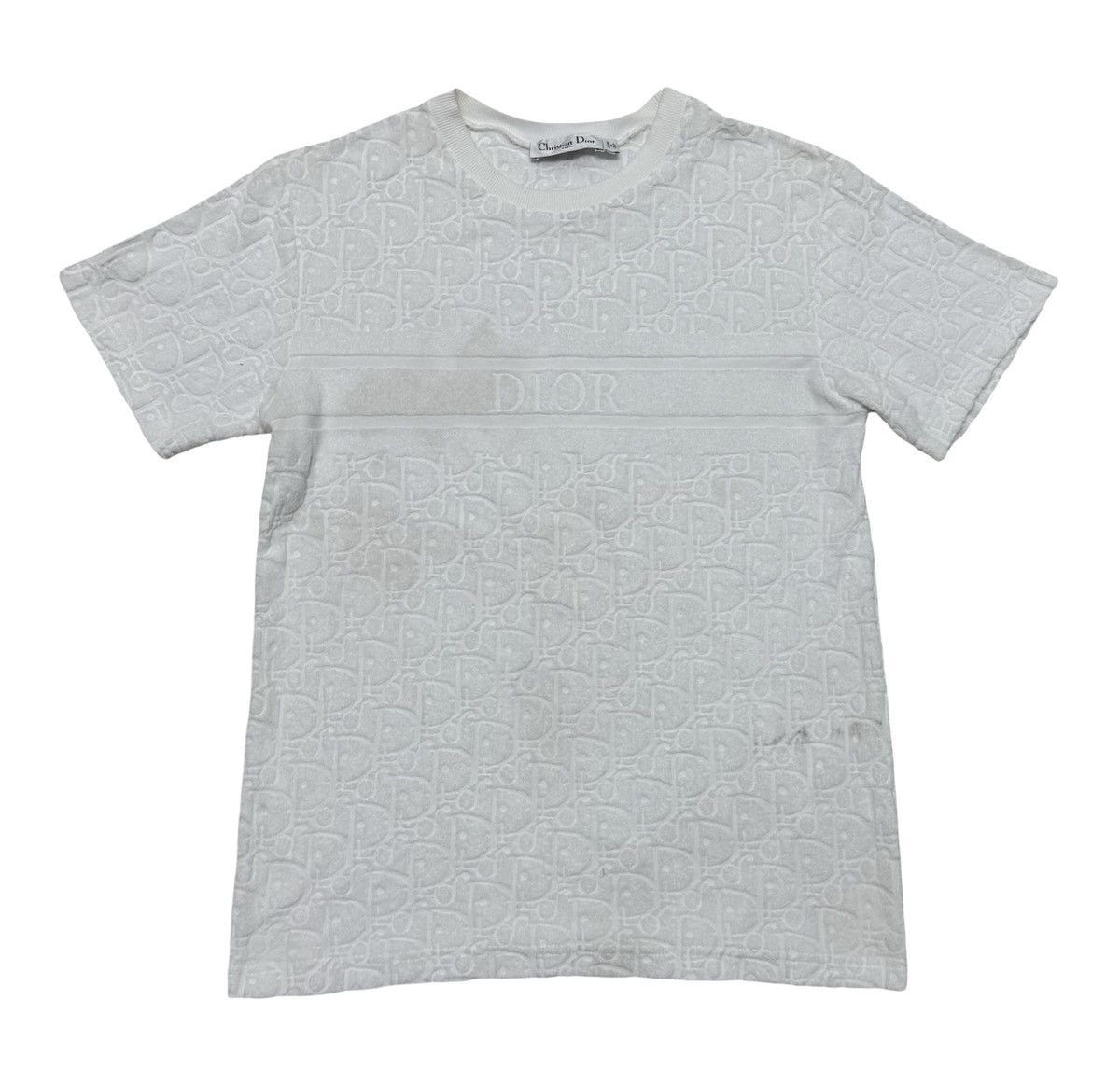 CHRISTIAN DIOR White Terry Italy Shirt
