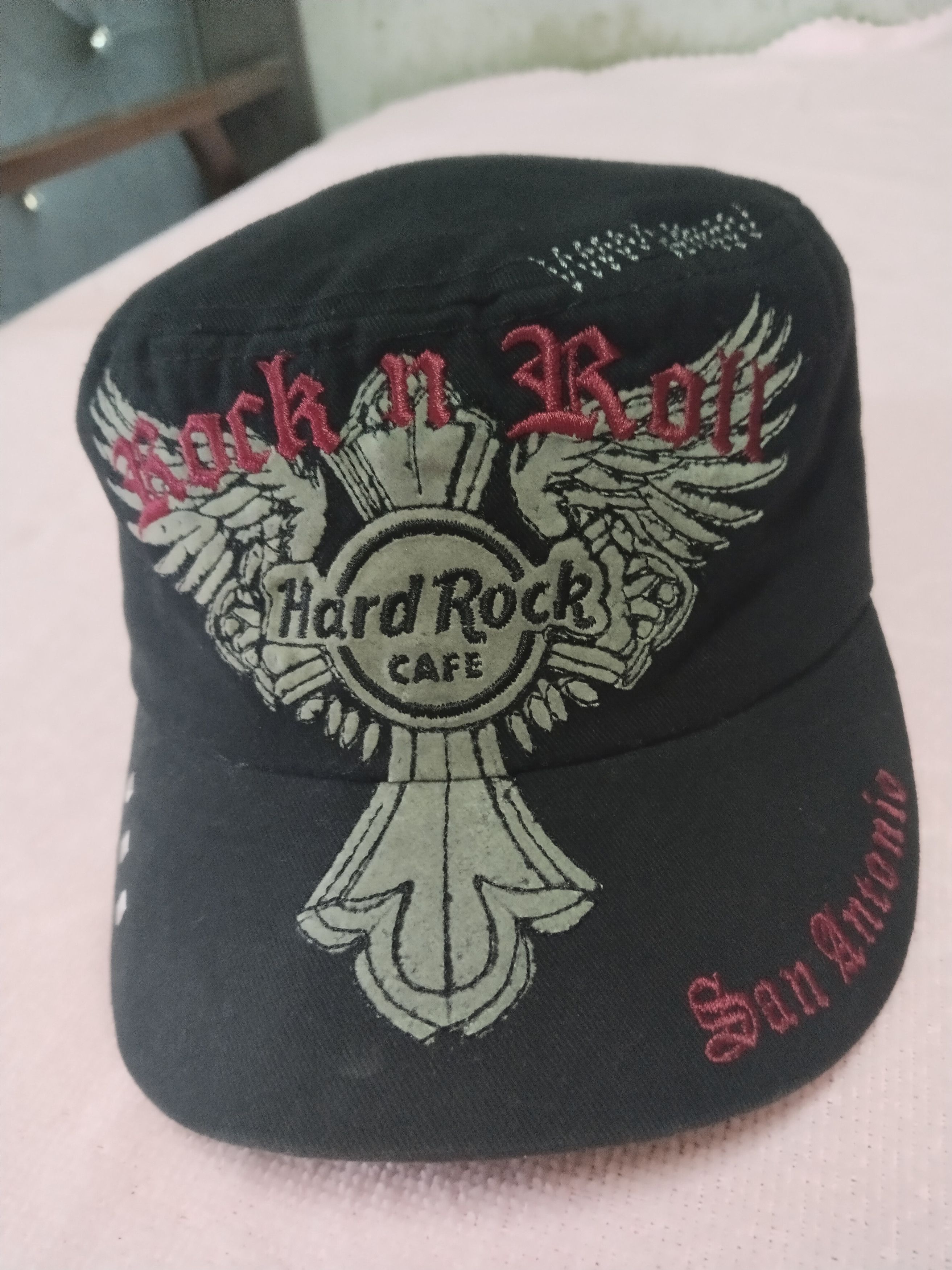 Hard Rock Cafe RARE CADET MILITARY HARD ROCK CAFE ROCK N ROLL HAT Size ONE SIZE - 2 Thumbnail