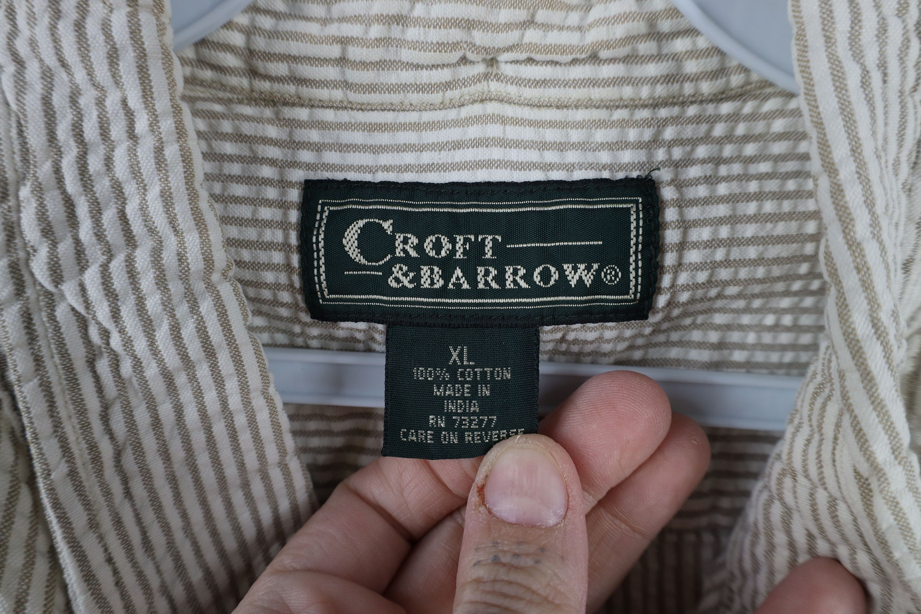 Vintage Vintage 90s Streetwear Striped Seer Sucker Button Down Shirt Size US XL / EU 56 / 4 - 5 Thumbnail