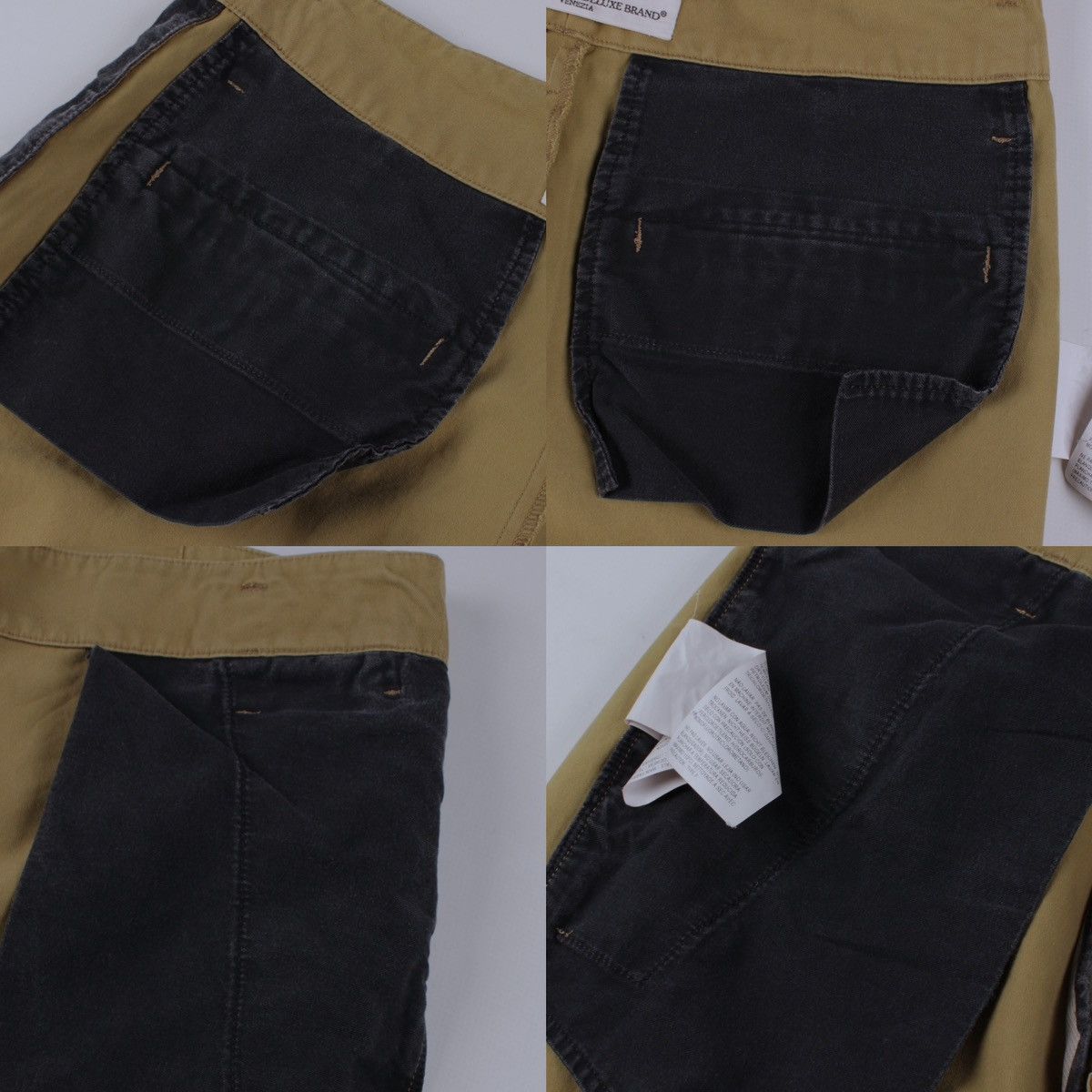 Designer × Golden Goose GOLDEN GOOSE Oversized Olive Khaki Cotton Chino Pants Size US 31 - 17 Thumbnail