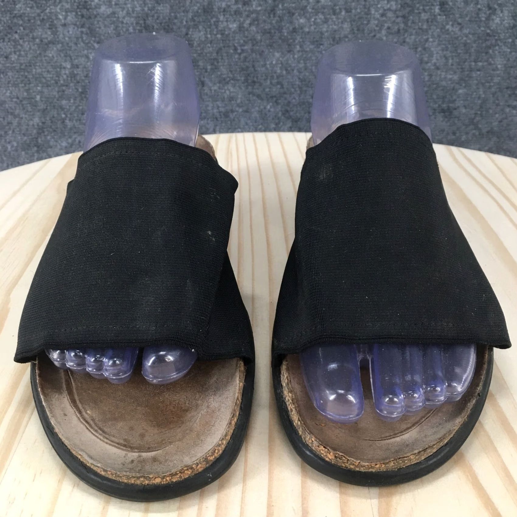 Naturalizer Naturalizer Sandals Women Slip On Black Wedge Open Toe Casual 9.5 Flat Heel Slide Shoes Size US 10 / IT 40 - 4 Thumbnail
