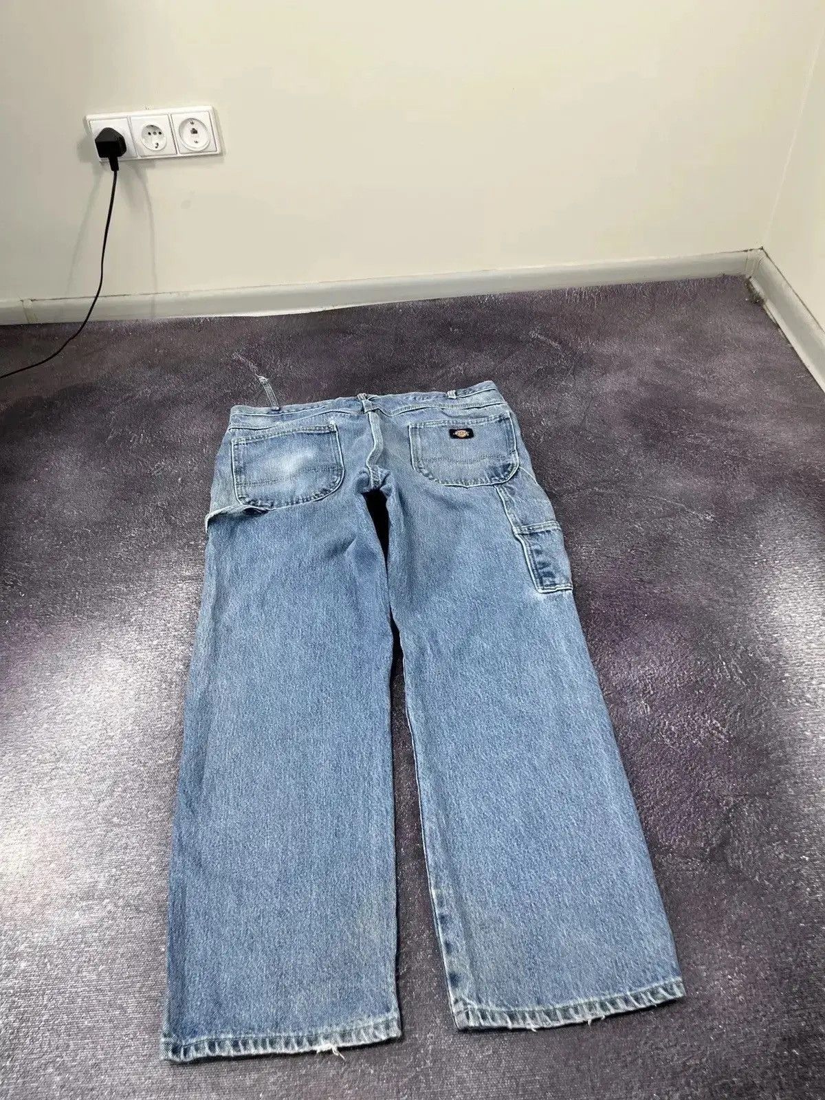 Dickies × Vintage Vintage Dickies Light Blue Faded Denim Work Hype Baggy Jeans Size US 38 / EU 54 - 3 Thumbnail