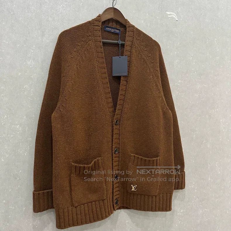Louis Vuitton Louis Vuitton Wool Vintage Maillard Knit Cardigan Jacket Size US L / EU 52-54 / 3 - 3 Thumbnail